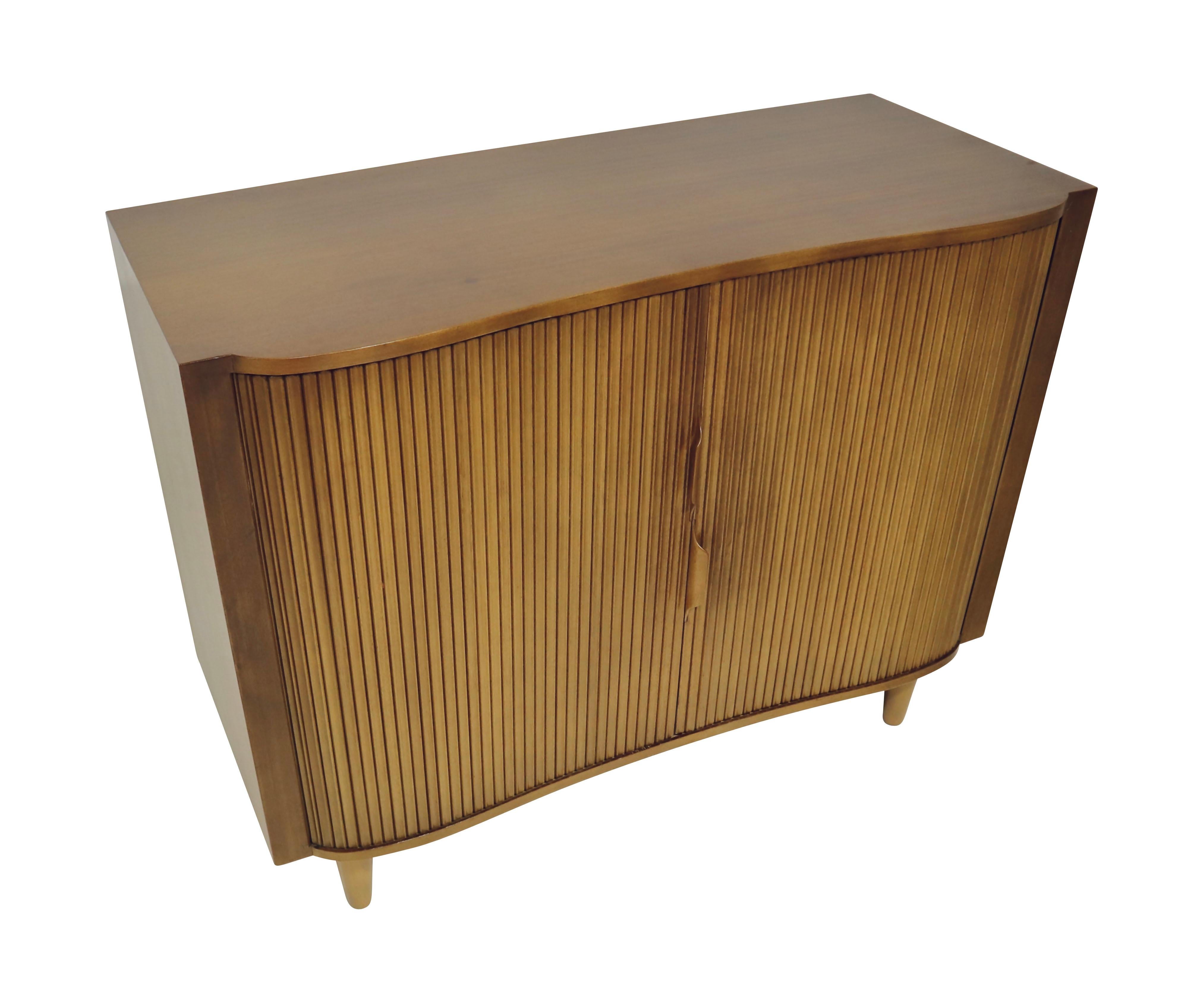 Dunbar Mister Chest with Tambour Doors by Edward Wormley In Good Condition In Chicago, IL