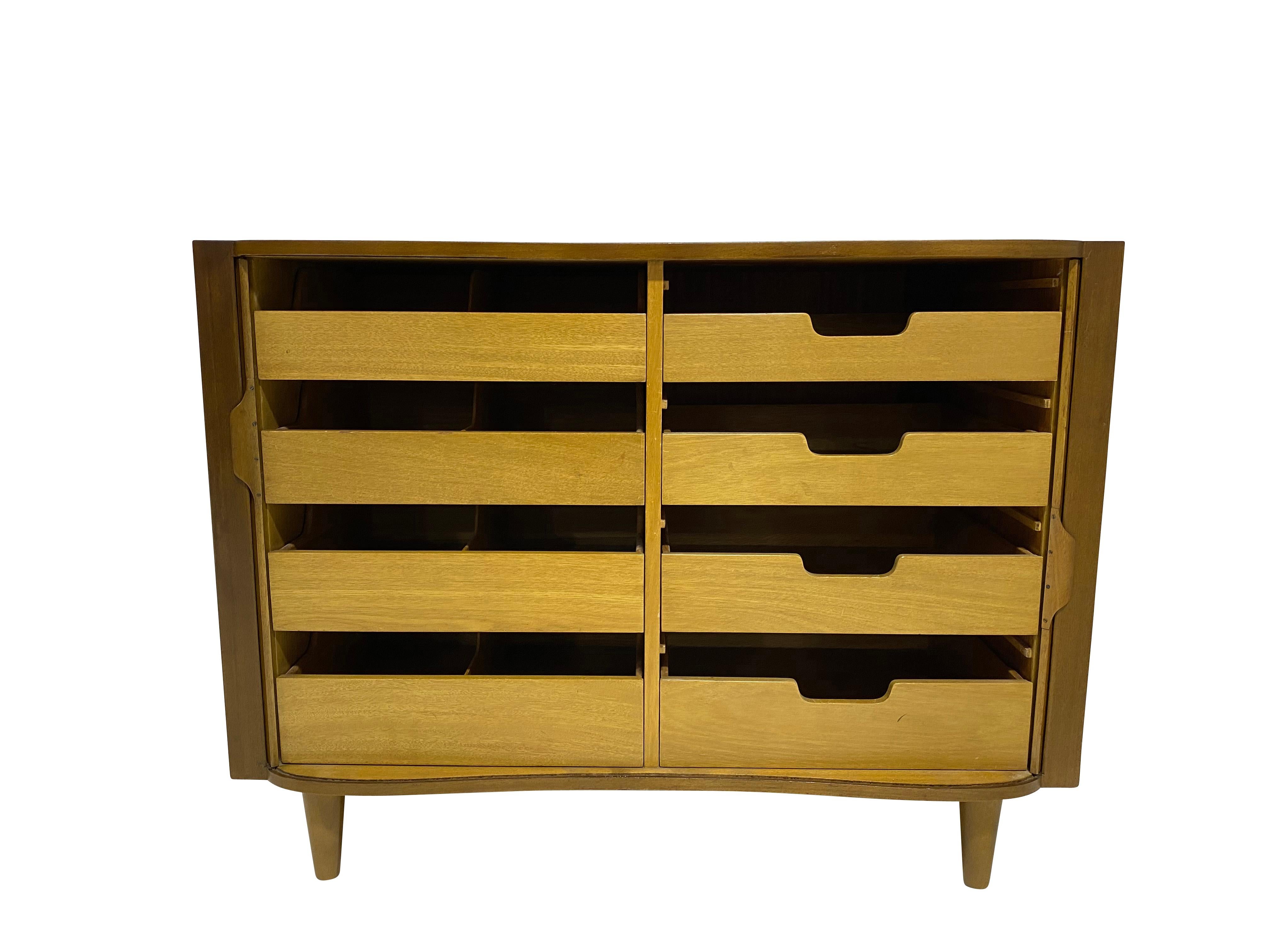 Dunbar Mister Chest with Tambour Doors by Edward Wormley 2