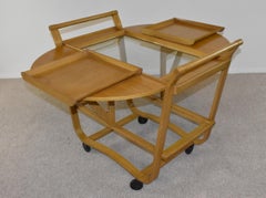 Carrello da bar moderno in mogano Dunbar