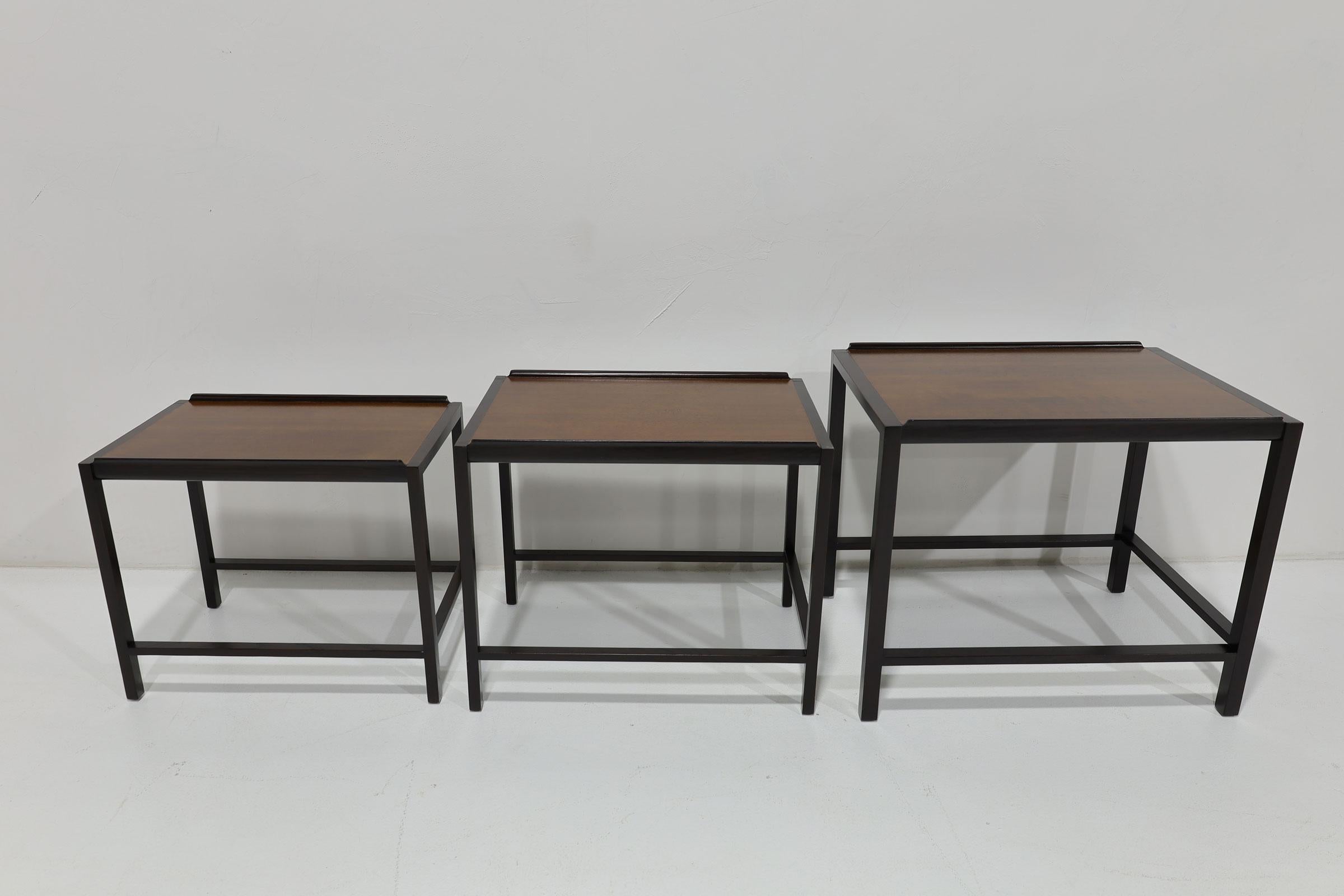 Dunbar Nesting Tables In Good Condition For Sale In Dallas, TX