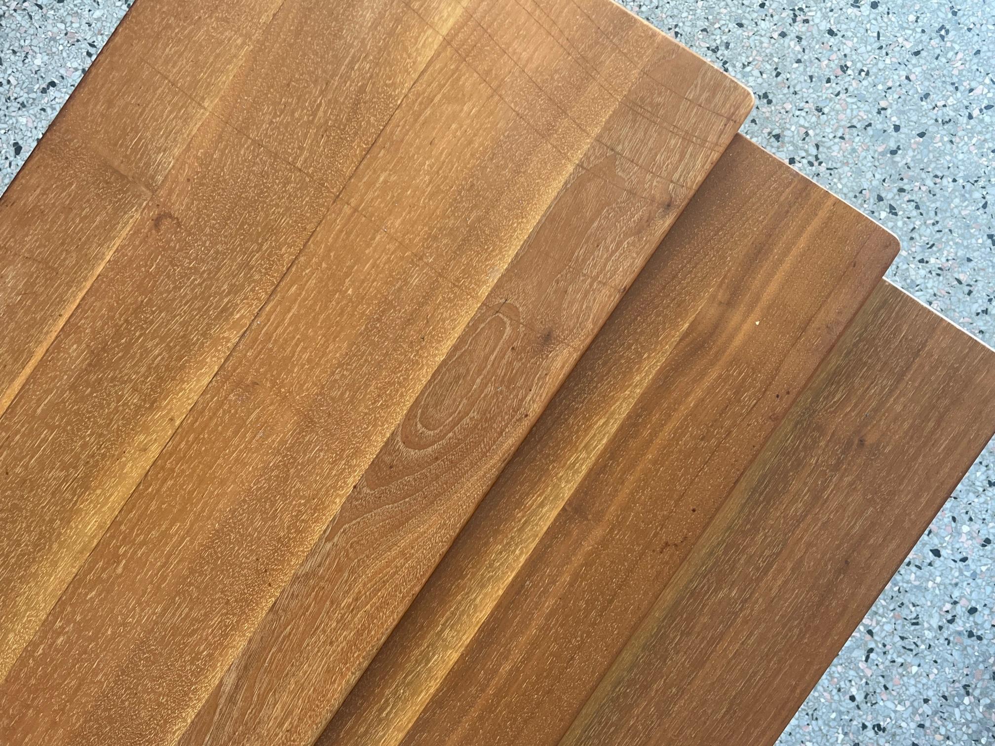 Tables gigognes Dunbar en noyer saphir en vente 3