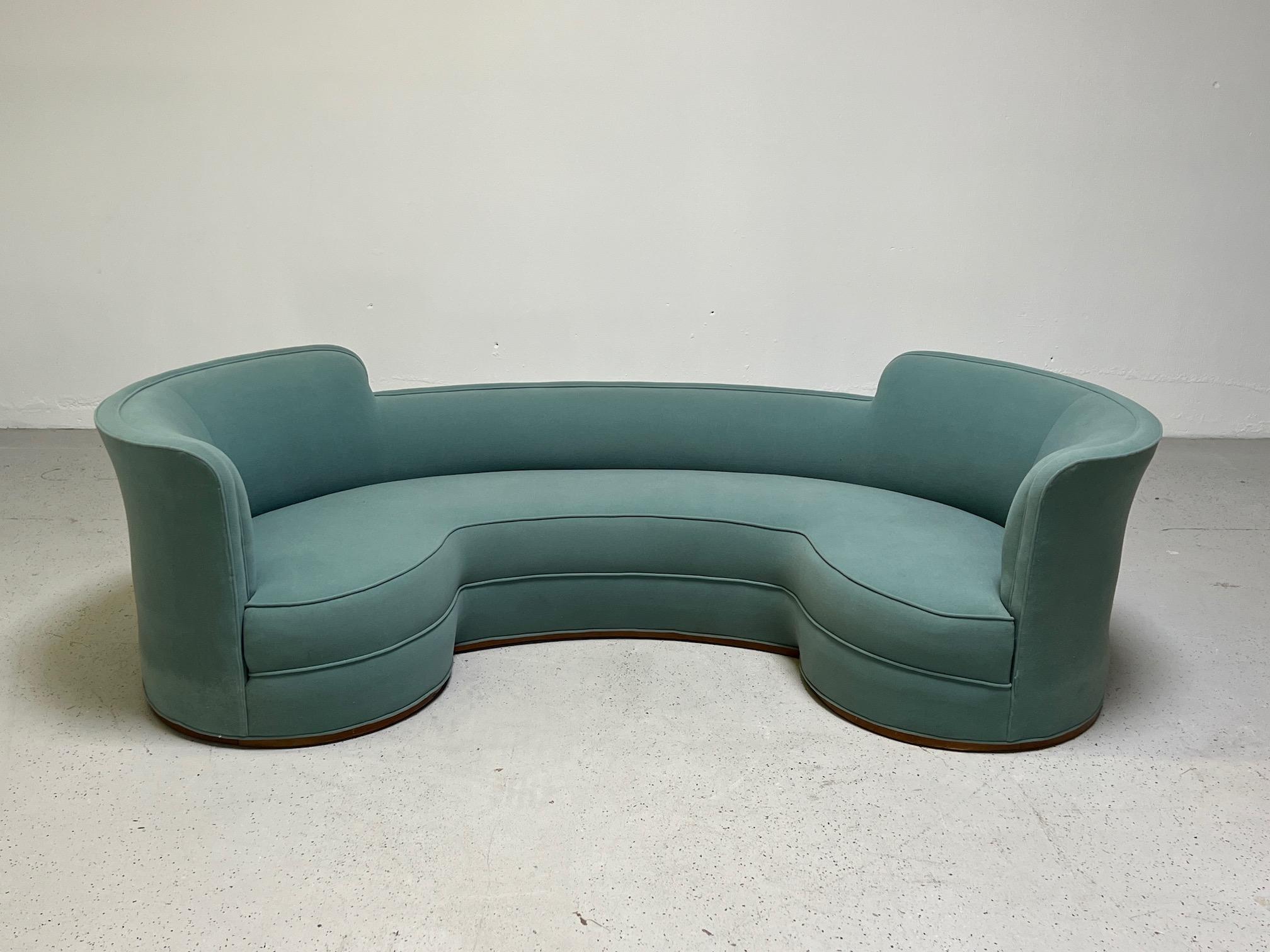 Dunbar Oasis Sofa by Edward Wormley In Fair Condition In Dallas, TX