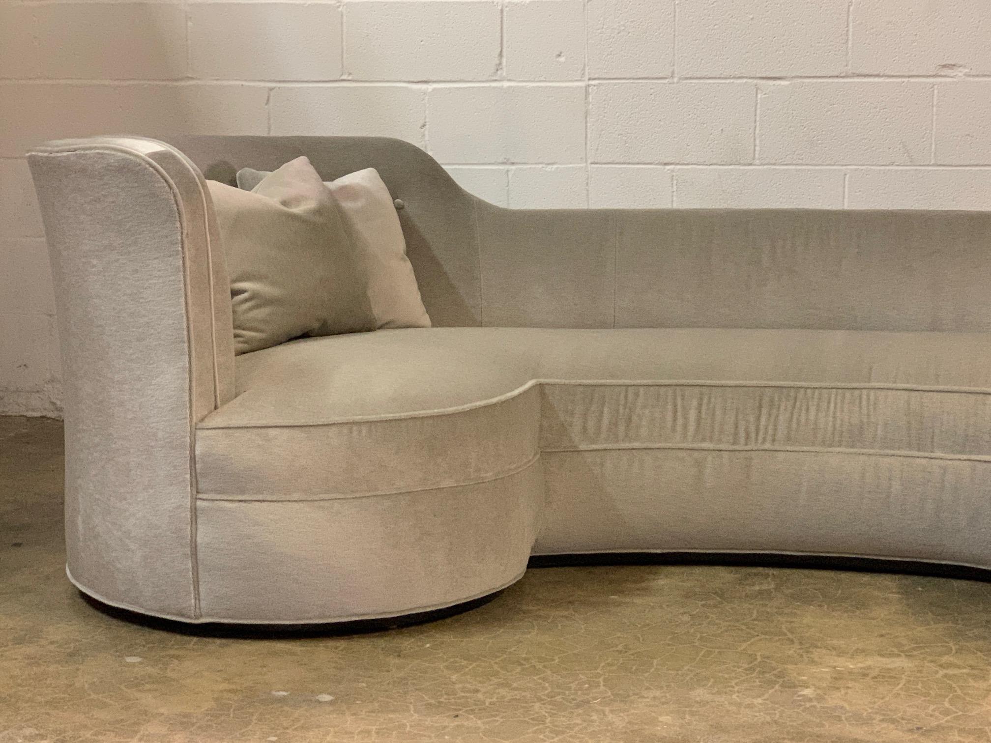 Mohair Dunbar Oasis Sofa by Edward Wormley