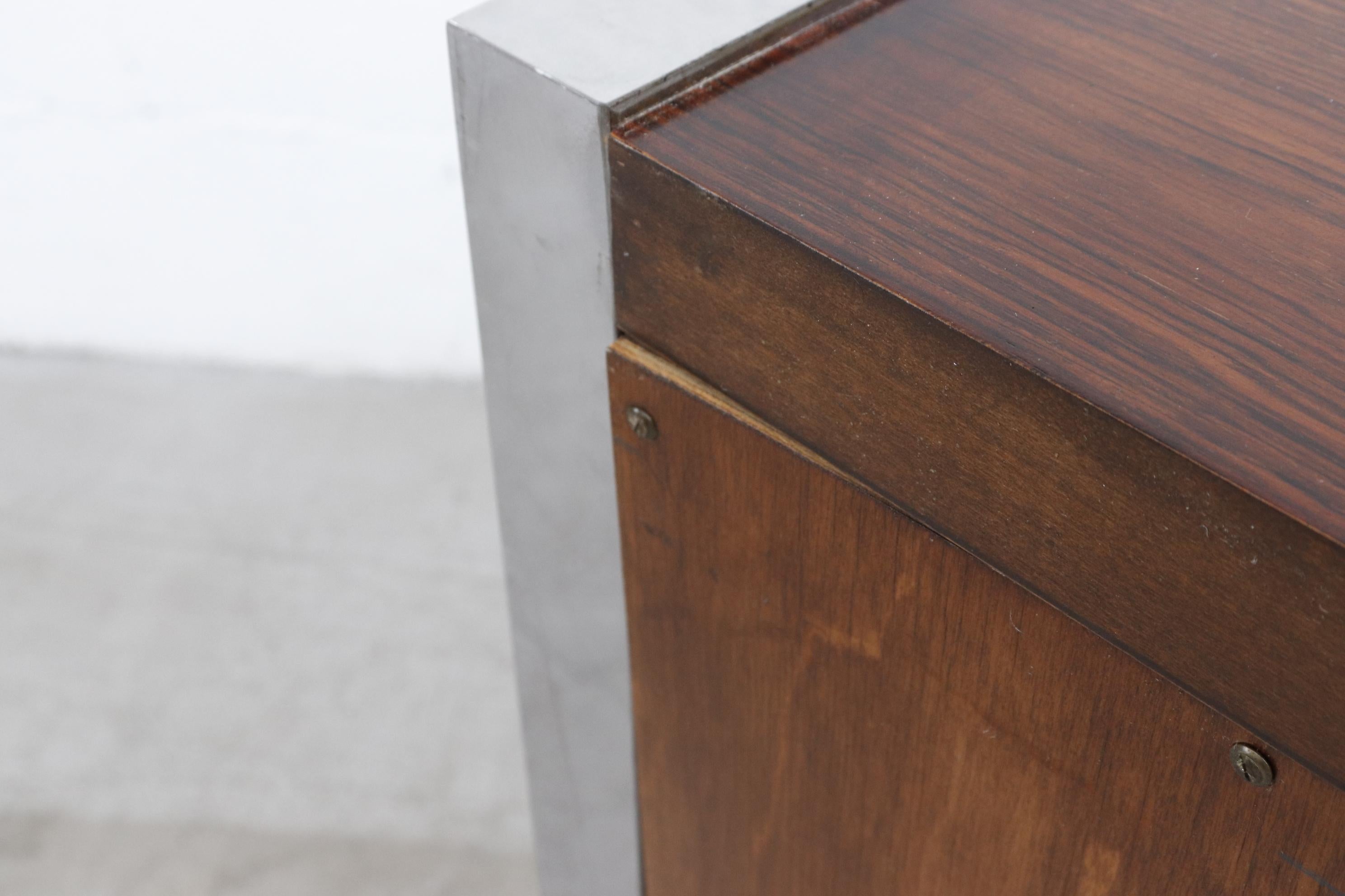 Dunbar Rosewood and Chrome Credenza by Roger Sprunger 5