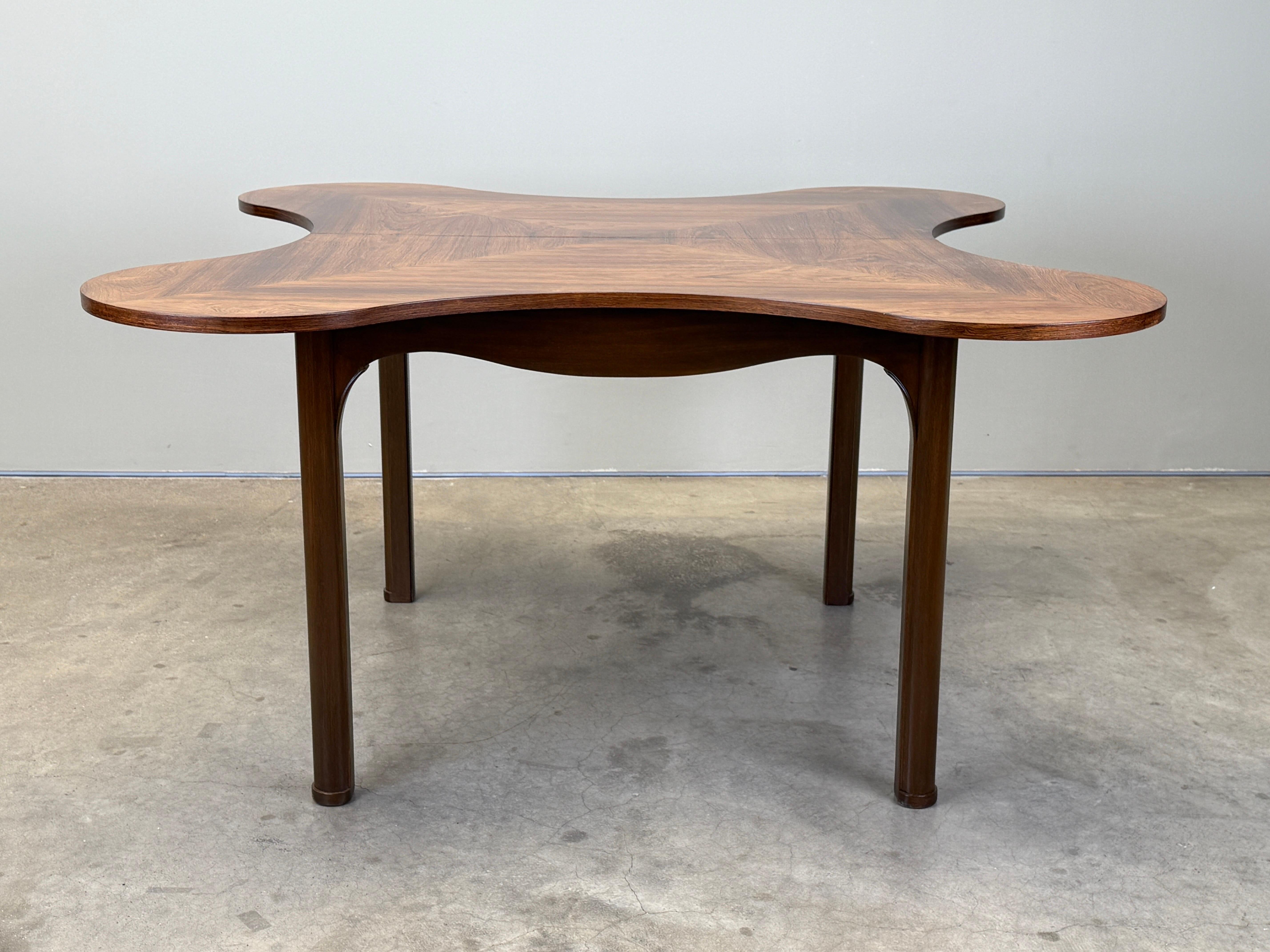 Consola / Mesa de Juegos Dunbar Rosewood Flip Top Clover en venta 7