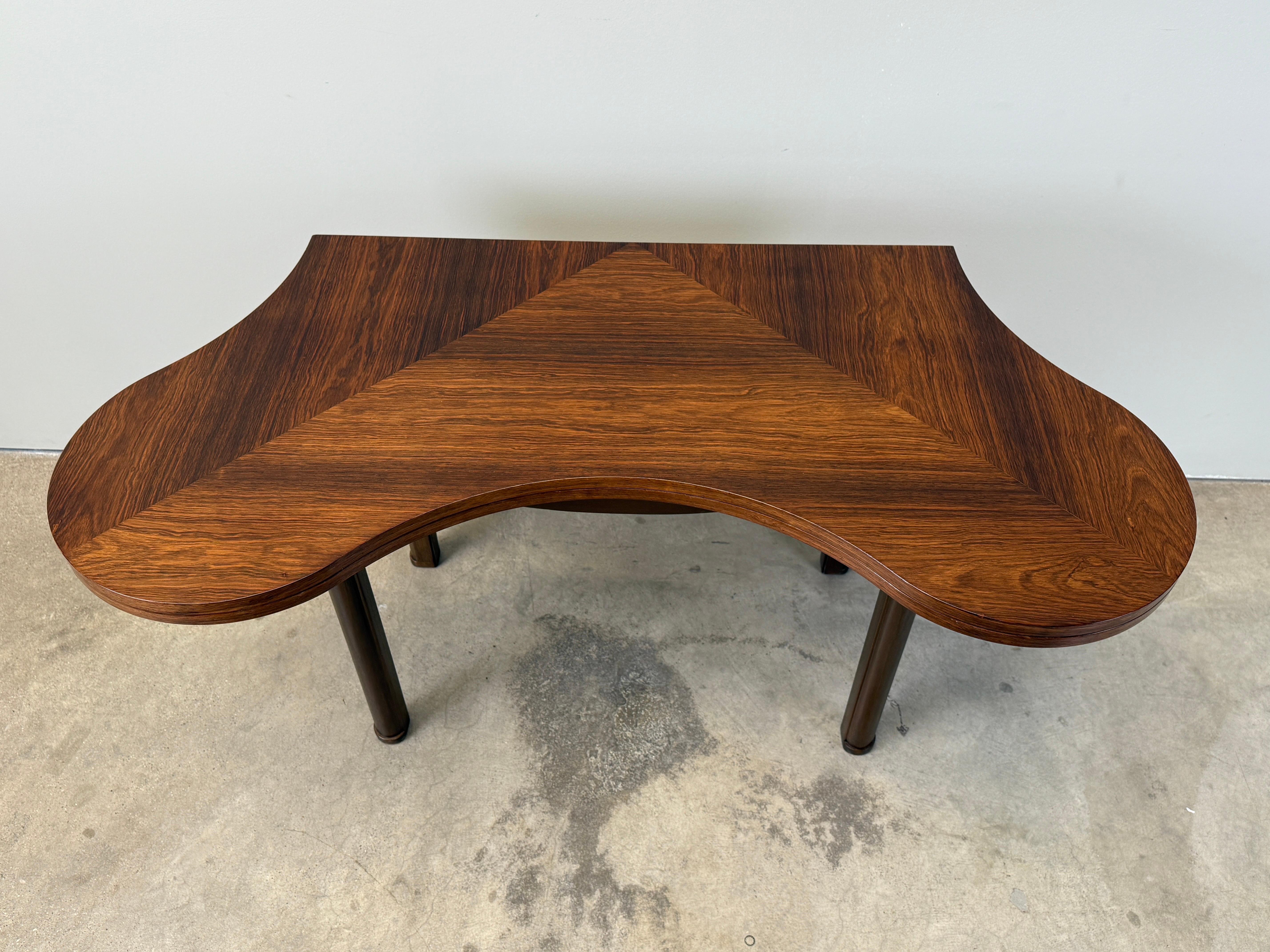 Consola / Mesa de Juegos Dunbar Rosewood Flip Top Clover en venta 9