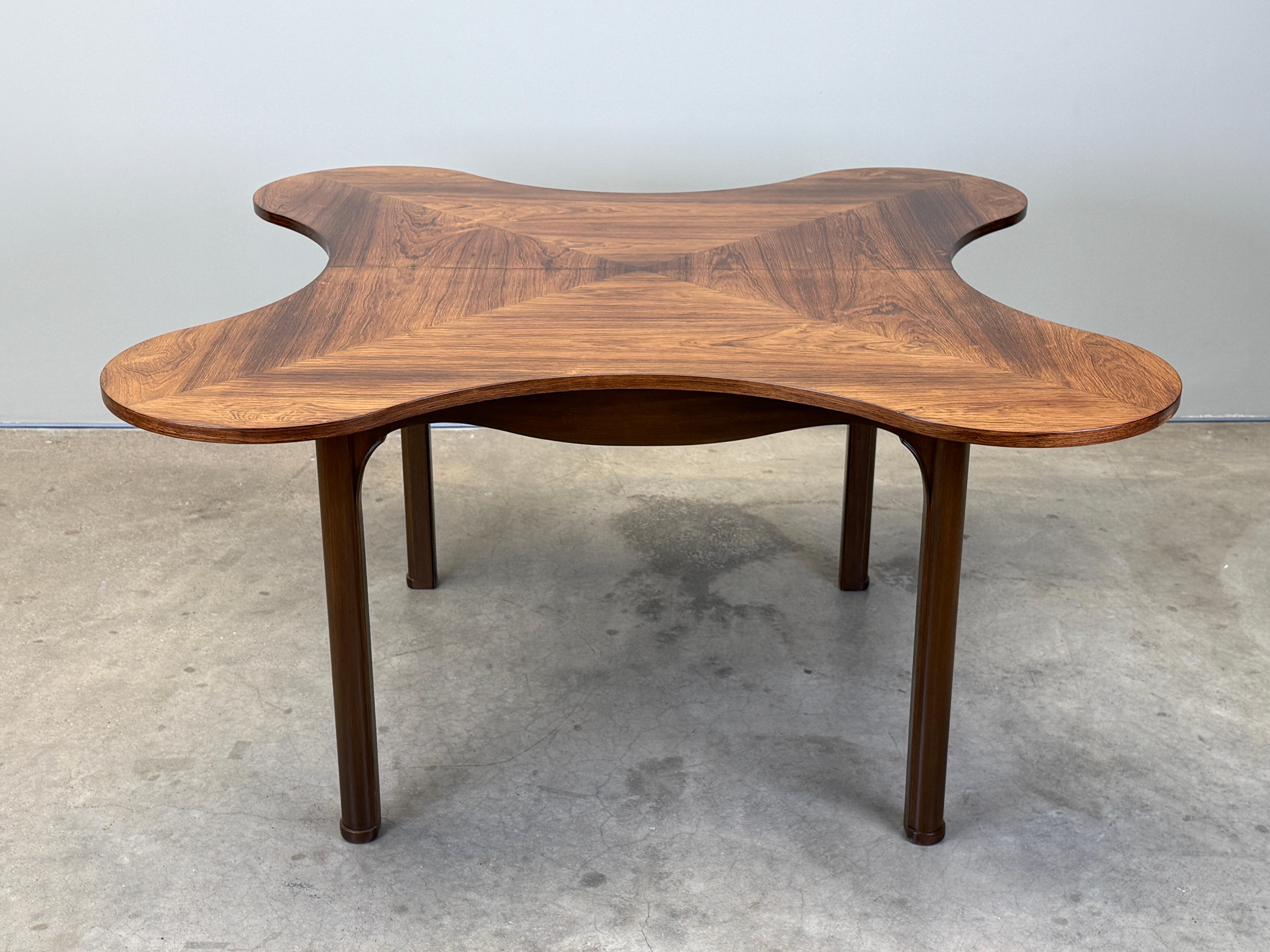 Consola / Mesa de Juegos Dunbar Rosewood Flip Top Clover en venta 1