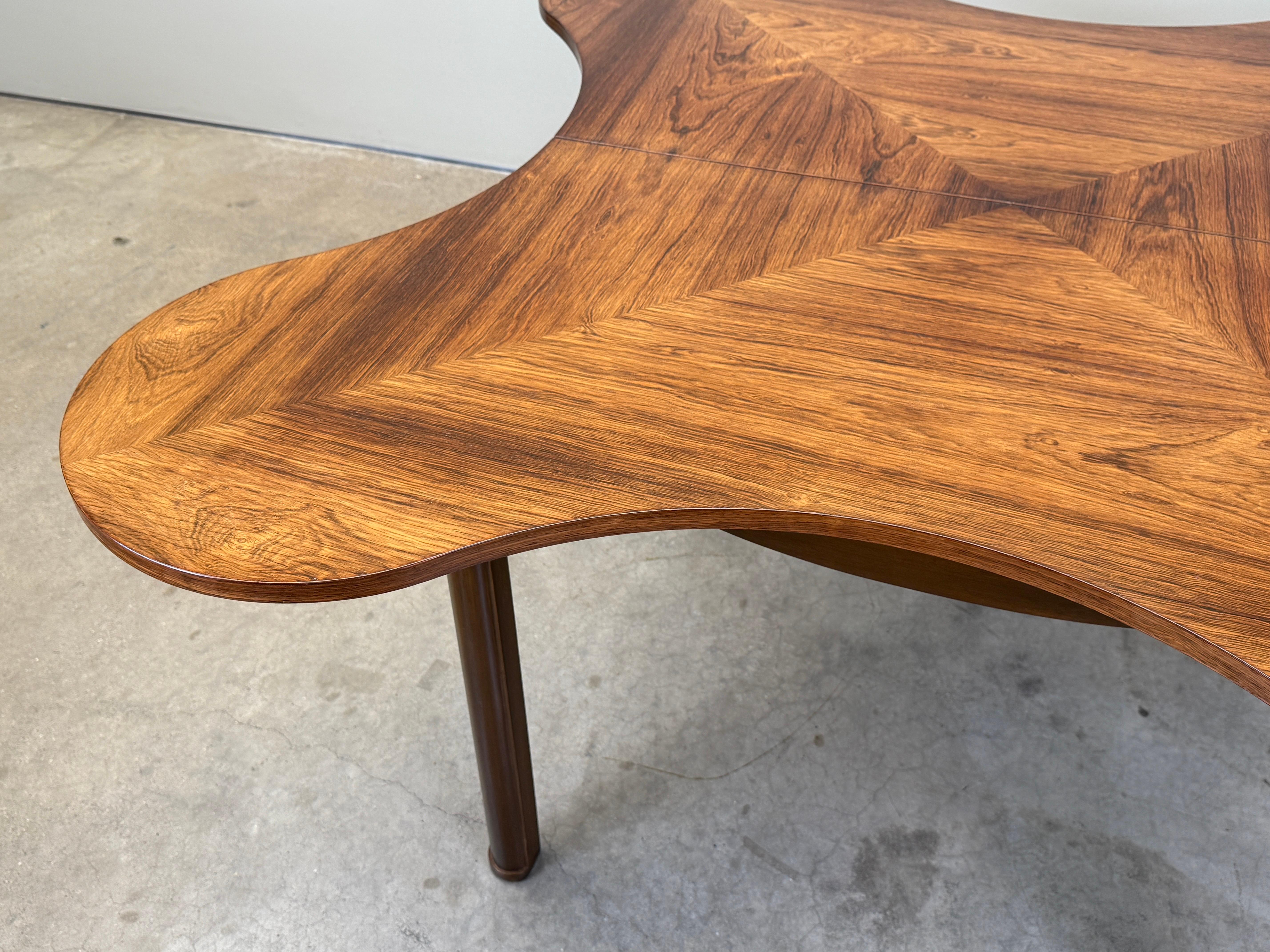 Consola / Mesa de Juegos Dunbar Rosewood Flip Top Clover en venta 2