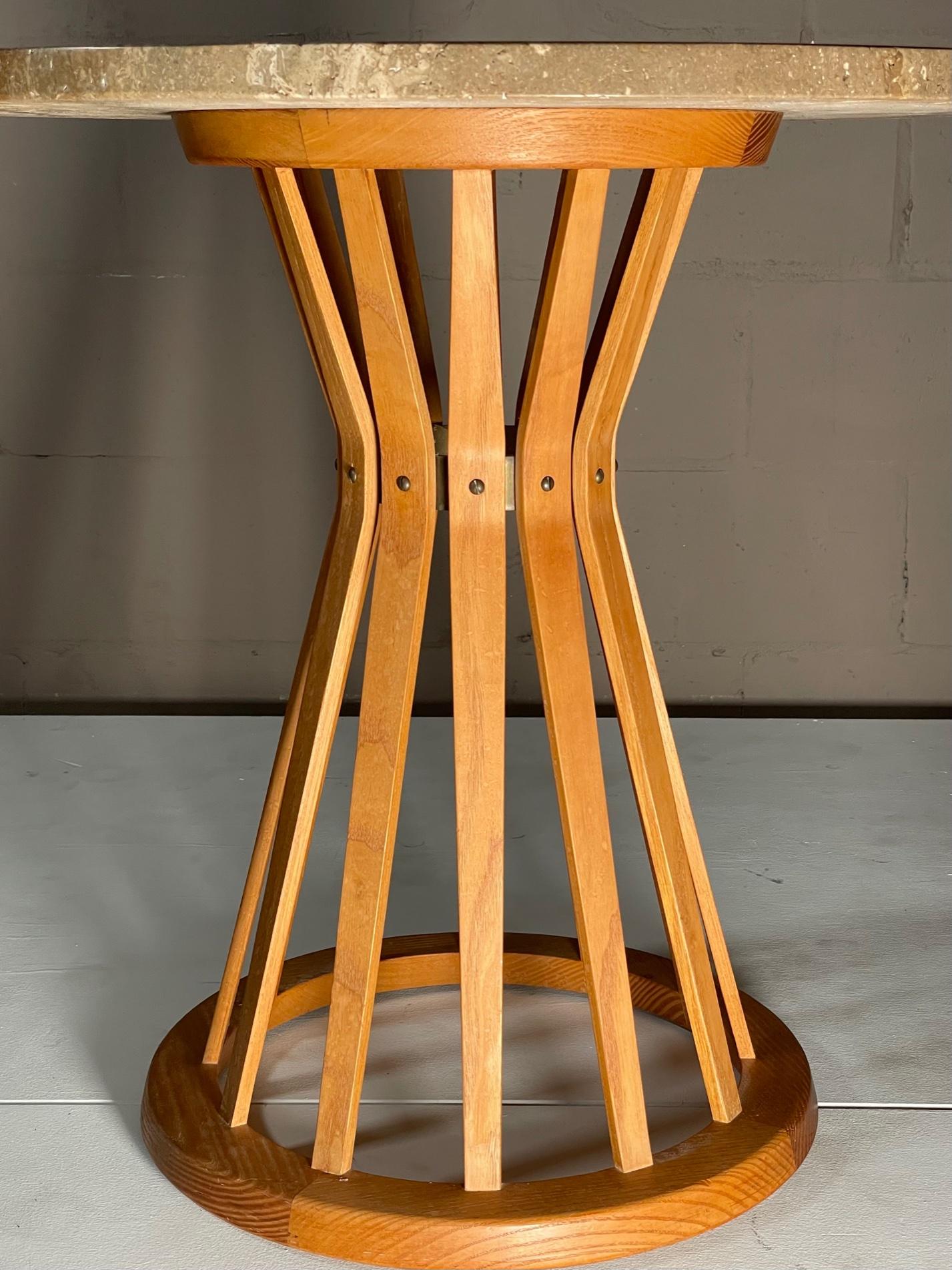 Mid-20th Century Dunbar Sheaf of Wheat Pedestal Table