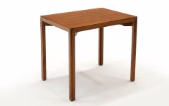Dunbar Side / End Table. Bleached Mahogany. Expertly Refinished. Signed.