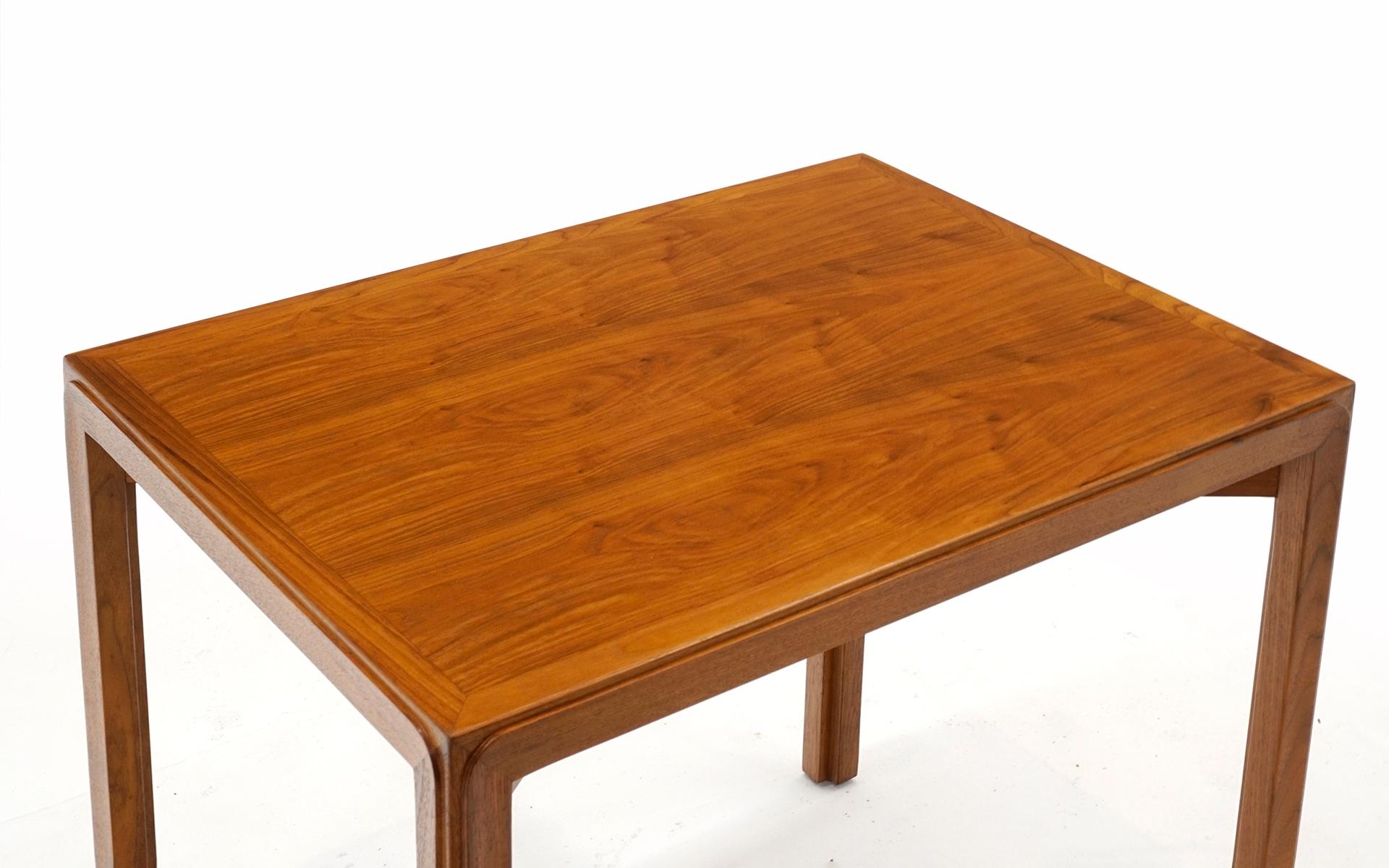 Mid-Century Modern Dunbar Side / End Table.  Bleached Mahogany. Expertly Refinished.  Signed.