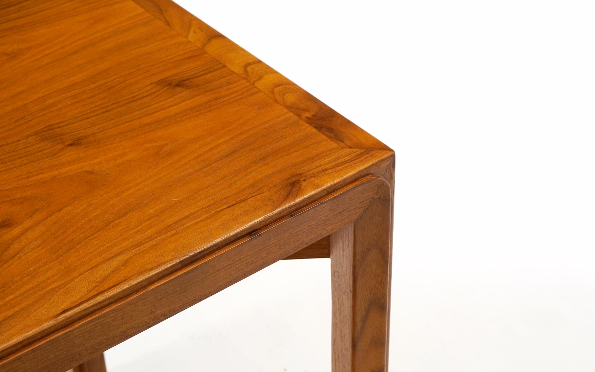 American Dunbar Side / End Table.  Bleached Mahogany. Expertly Refinished.  Signed.