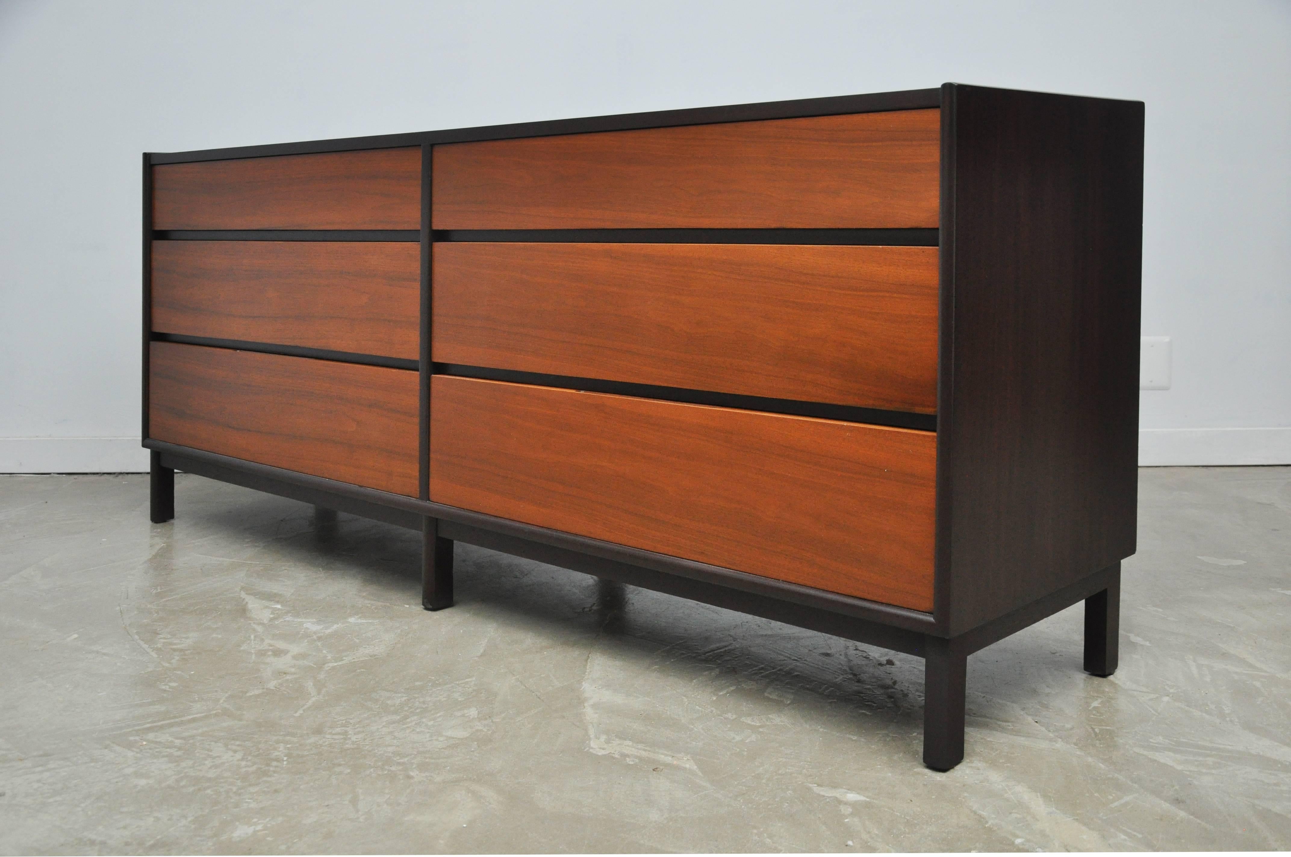 Mid-Century Modern Dunbar Six-Drawer Dresser by Edward Wormley