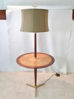 Dunbar Snack Table Floor Lamp, Model 4856, Designed by Edward Wormley