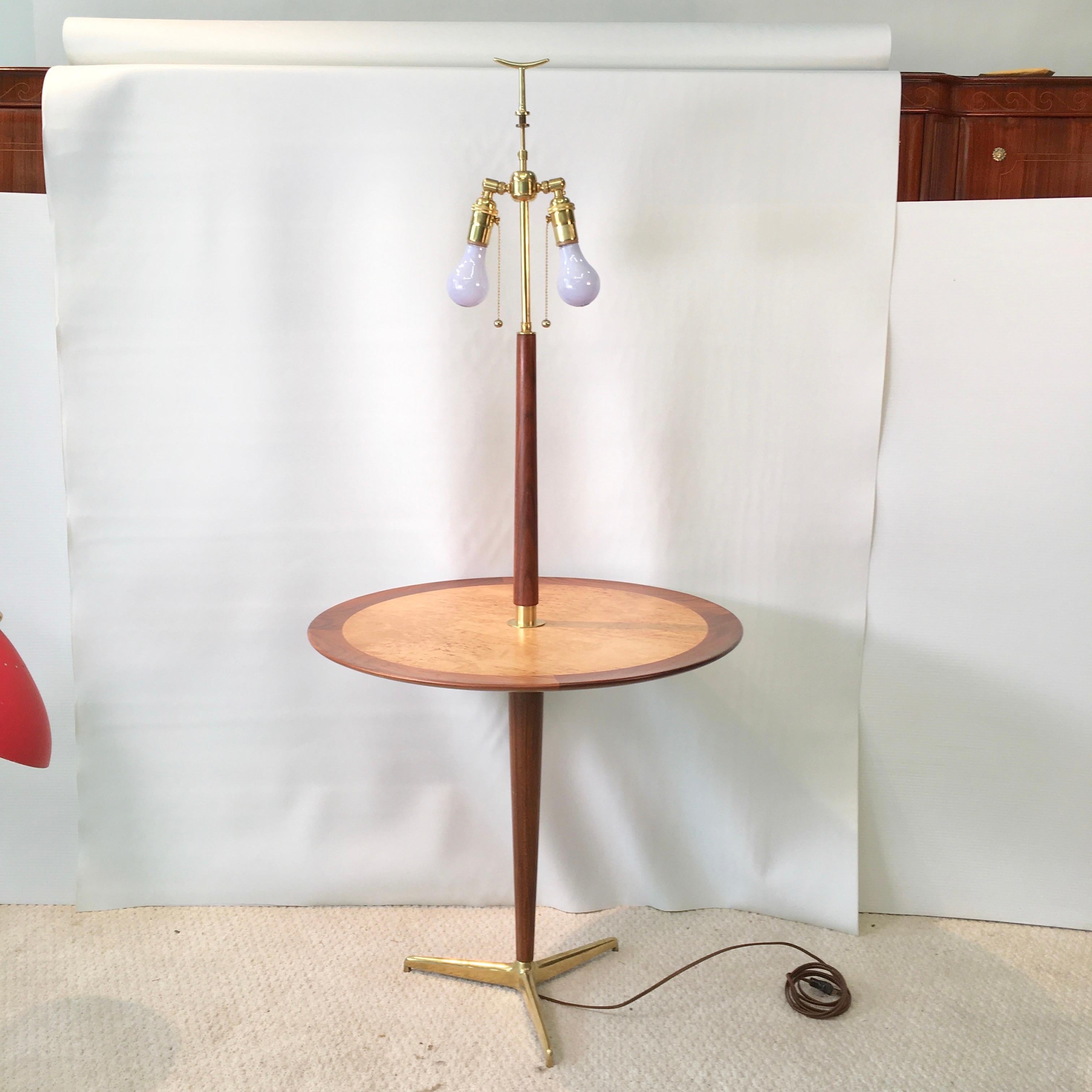 antique lamp table combo