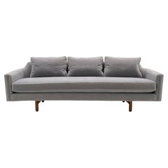 Dunbar Sofa in Gray Mohair Designed by Edward Wormley.  Expertly Restored.