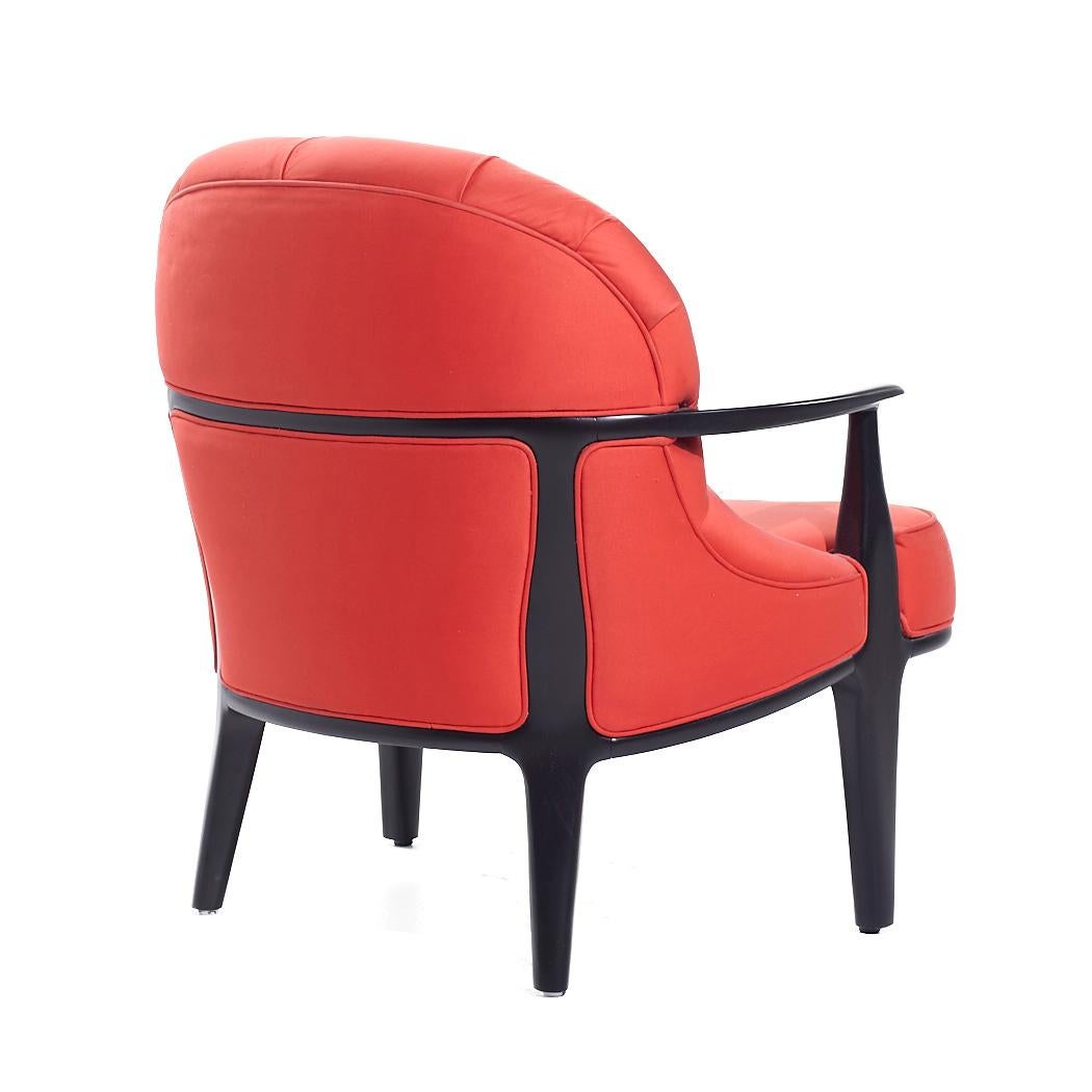 Silla de salón estilo Dunbar Janus Mid Century Estadounidense en venta