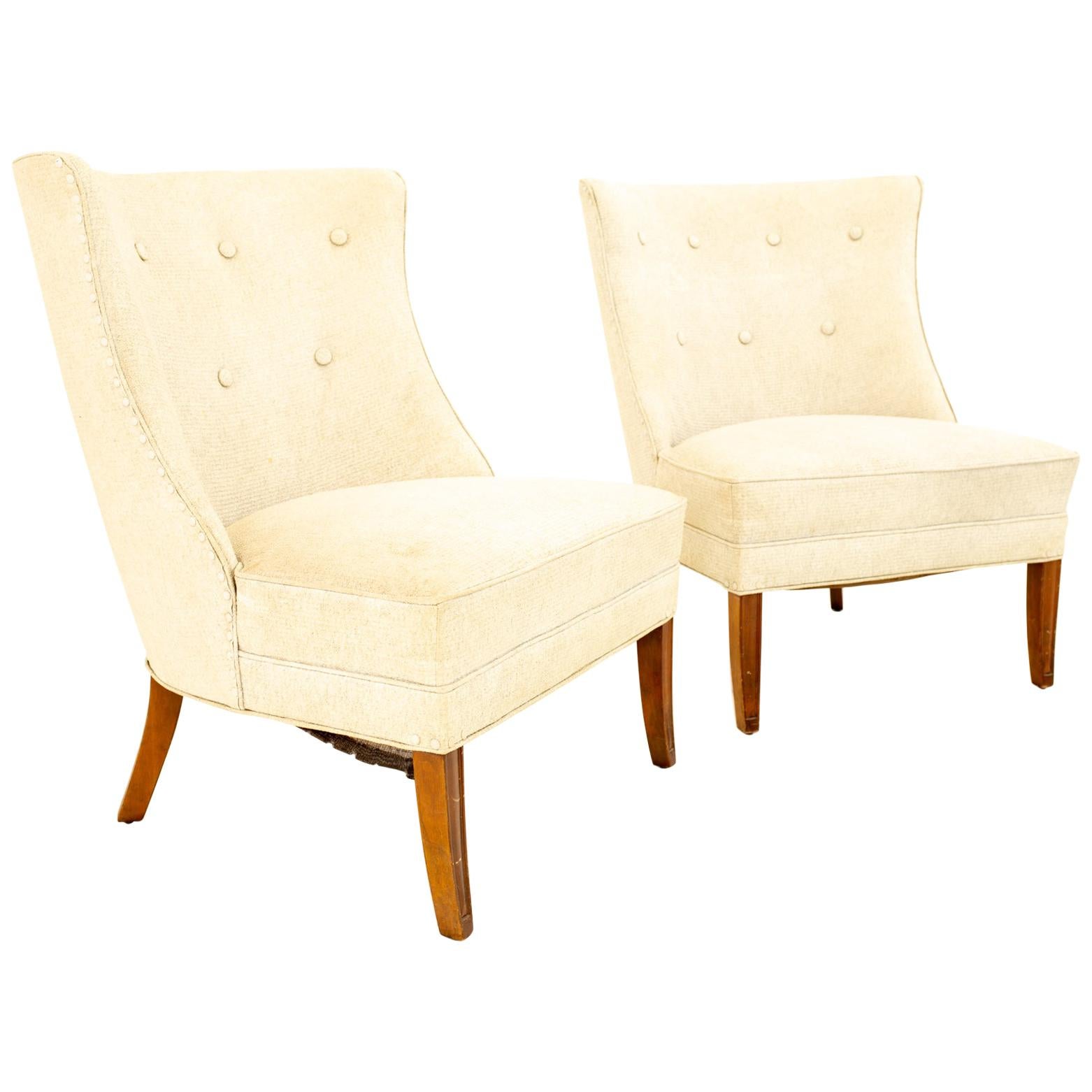 MidCentury Modernist Sculptural Club Chair by Dunbar at 1stDibs