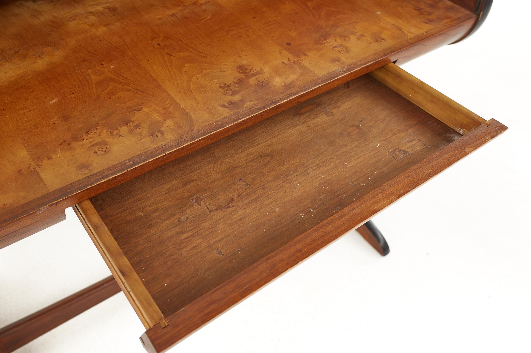 Dunbar Style Mid-Century Walnut Rolltop Desk 7