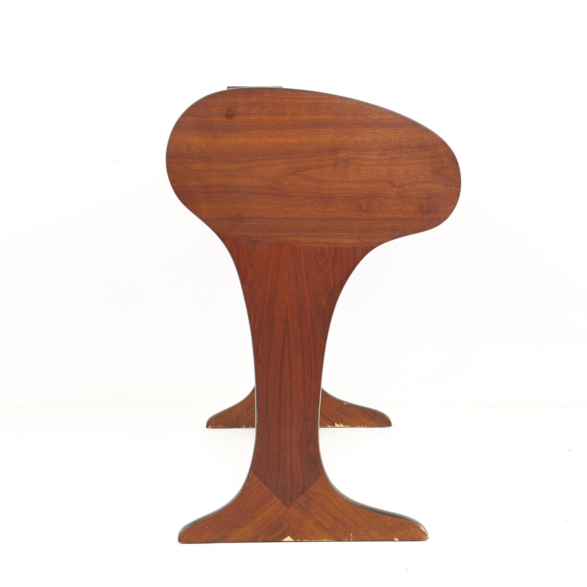 Dunbar Style Mid-Century Walnut Rolltop Desk 1