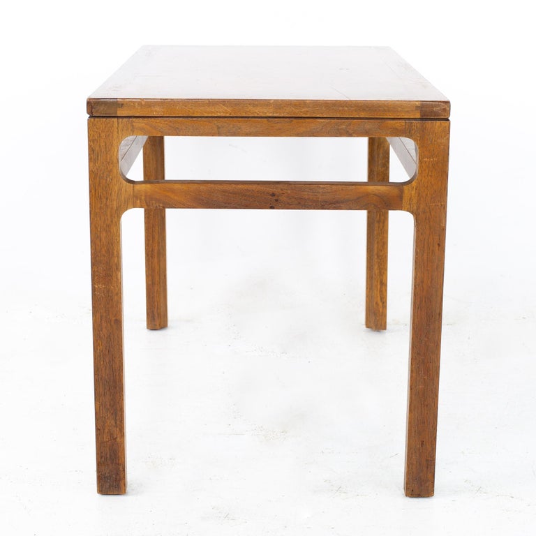 Dunbar Style Mid Century Walnut Side End Tables, a Pair 3