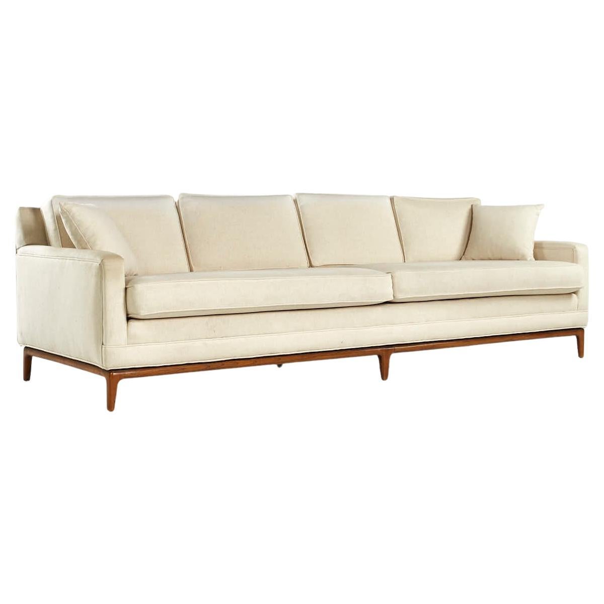 Dunbar Style Mid Century Walnut Sofa For Sale at 1stDibs