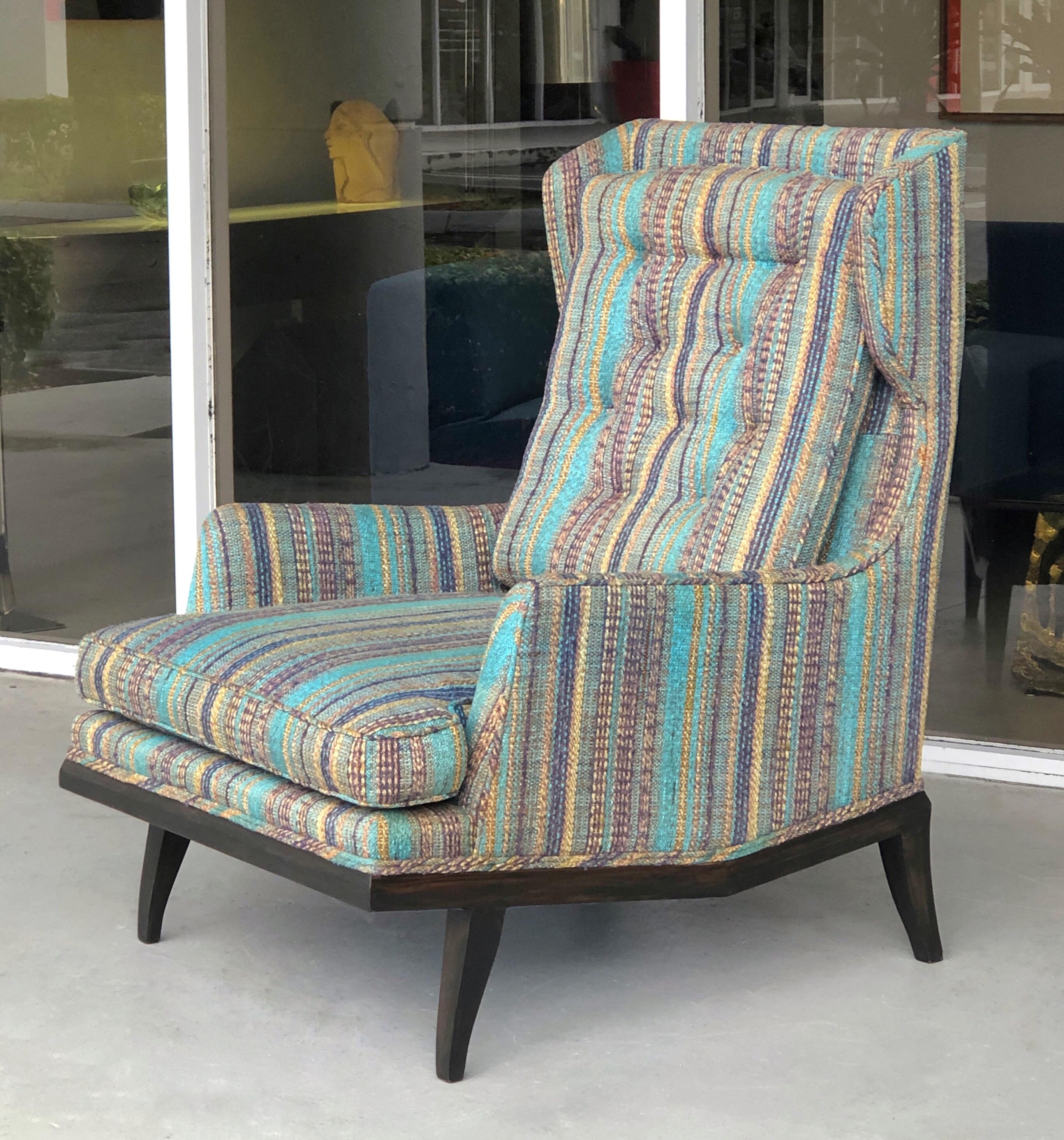 Dunbar Style Modern Wing Lounge Chair, 1950s 6