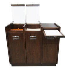 Dunbar styled Rolling Bar / Server Cabinet