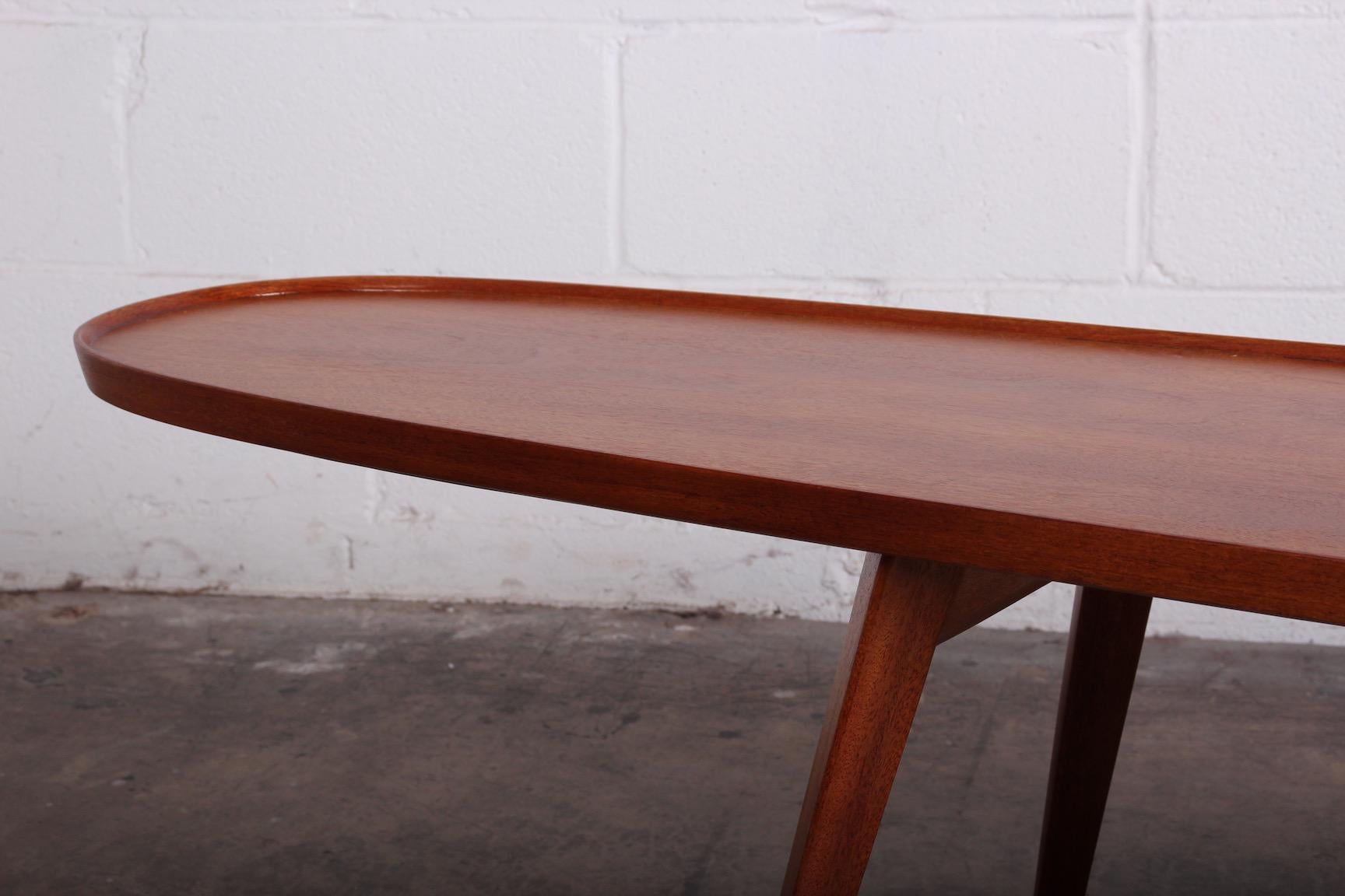 Dunbar Surfboard Coffee Table by Edward Wormley 1