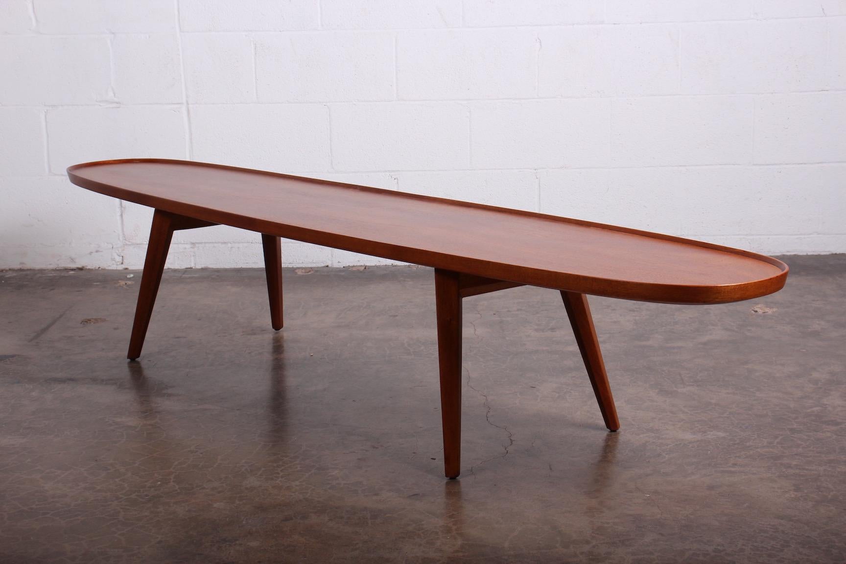 Dunbar Surfboard Coffee Table by Edward Wormley 4