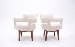 Swivel Armchairs by Edward Wormley, Set of Four, Kitchen / Dining.  Excellent.