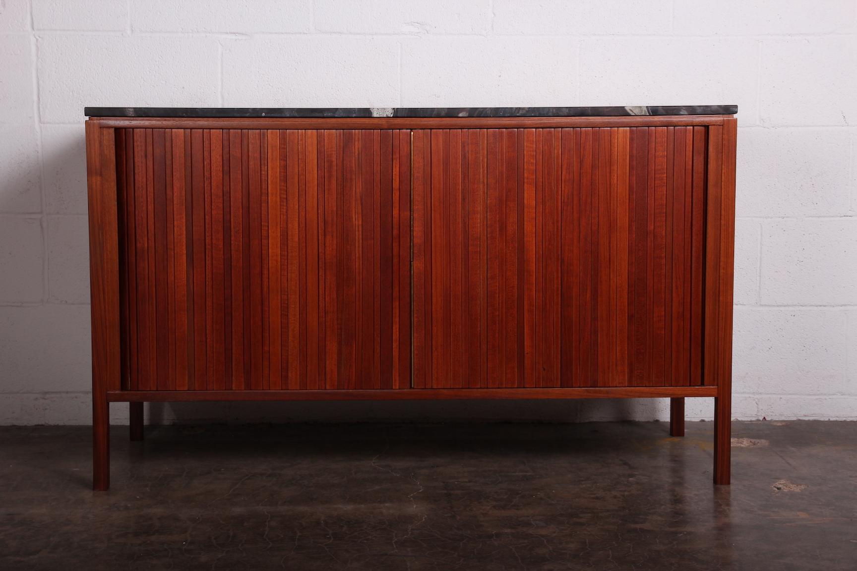 Dunbar Tambour Cabinet by Edward Wormley In Good Condition In Dallas, TX