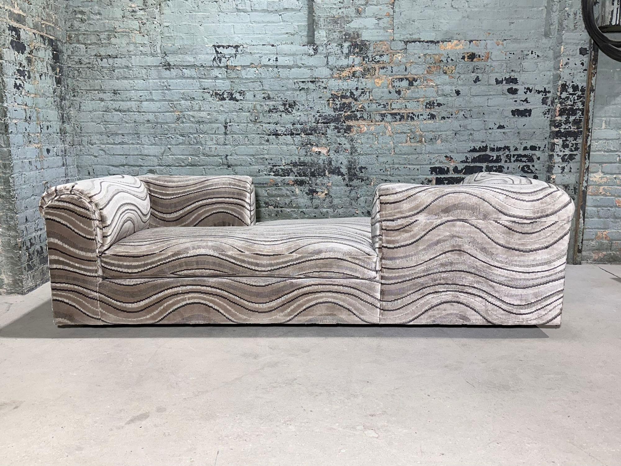 American Dunbar Tete a Tete Sofa by Edward Wormley, 1960