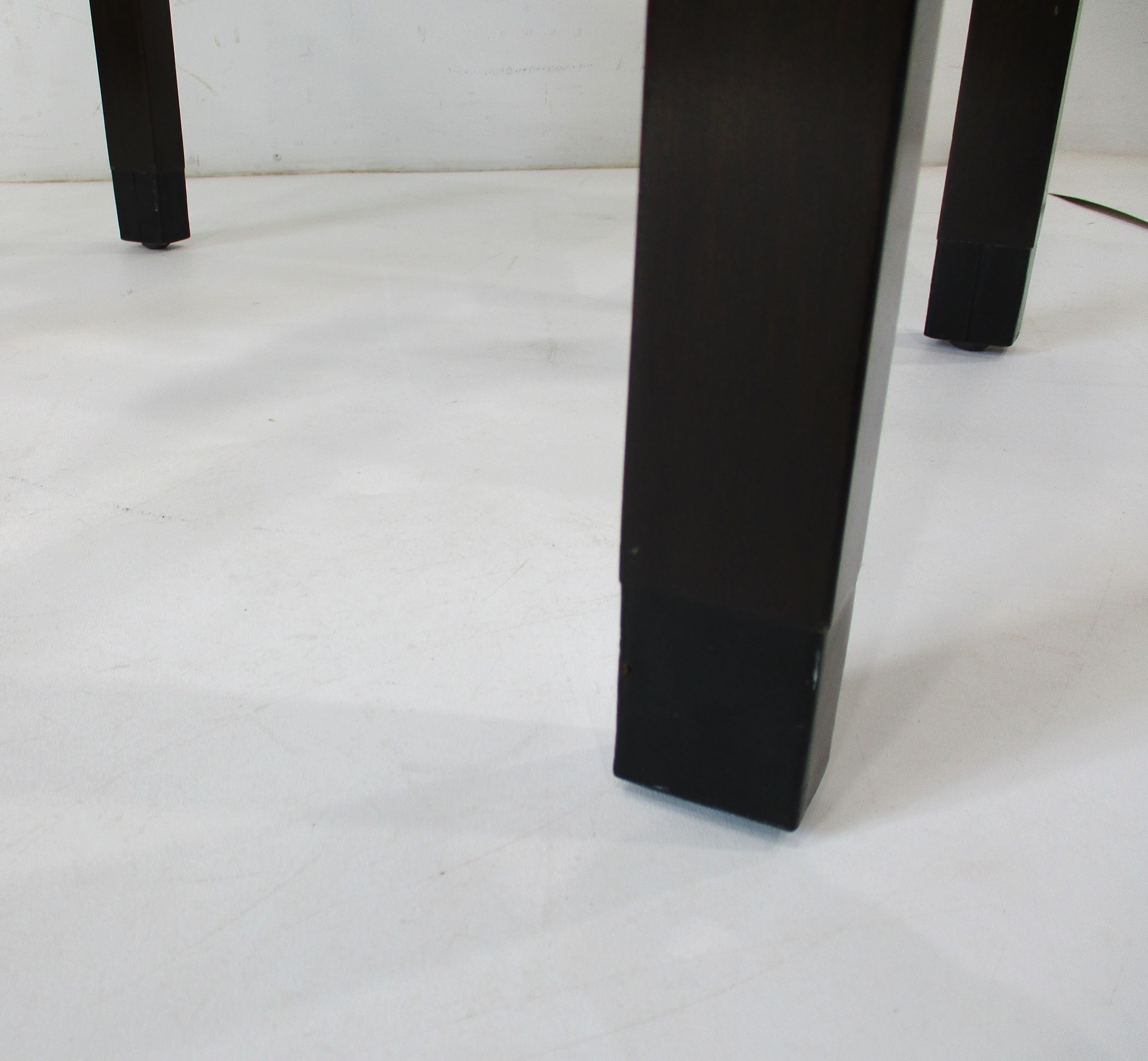 Dunbar Walnut Cantilever Topped End Table by Edward Wormley For Sale 8