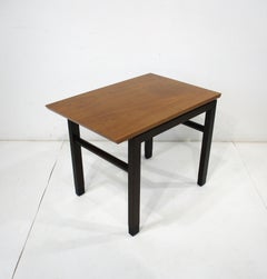 Dunbar Walnut Cantilever Topped End Table by Edward Wormley
