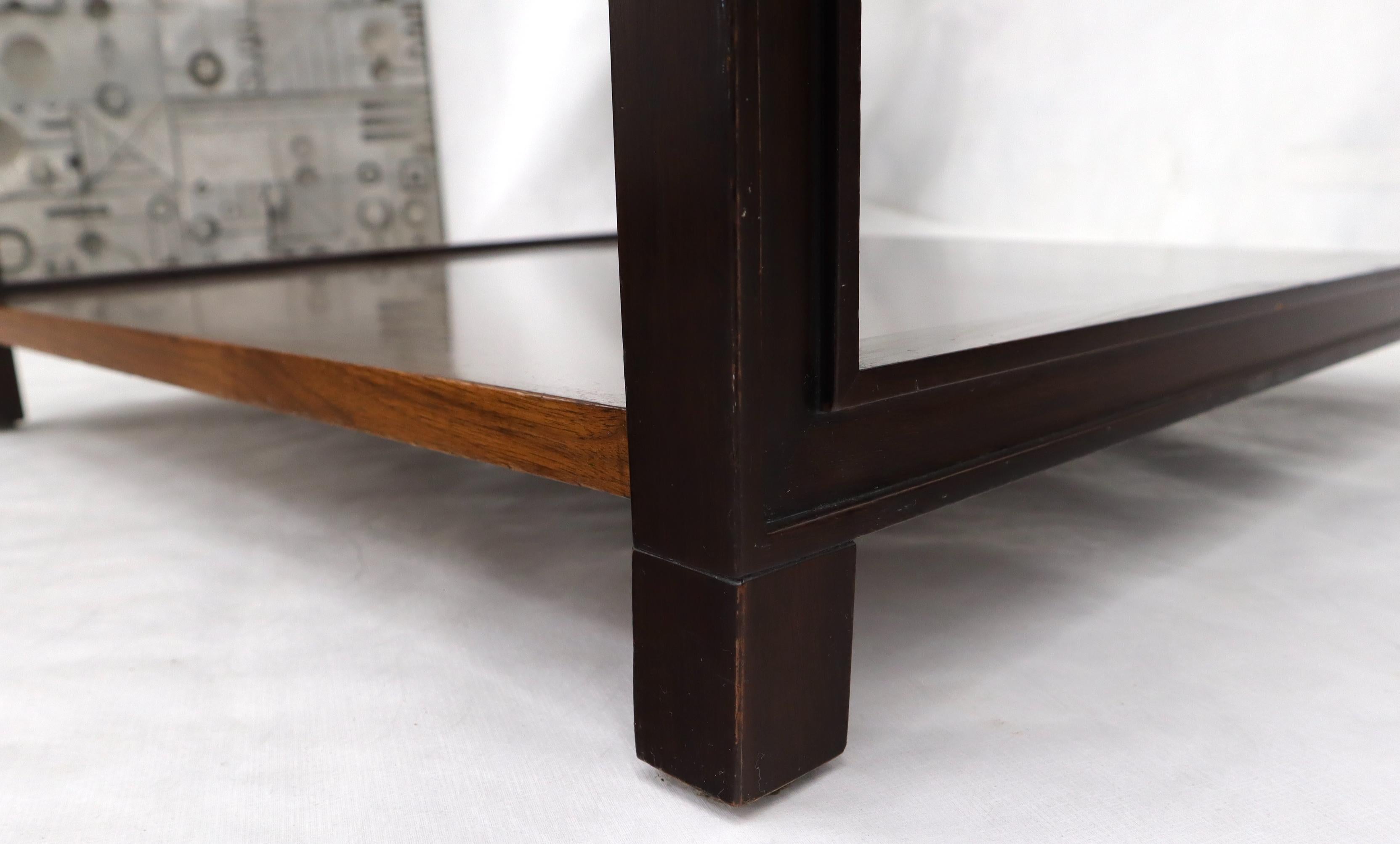 Dunbar Walnut Rectangle One Drawer End Side Table Stand For Sale 5