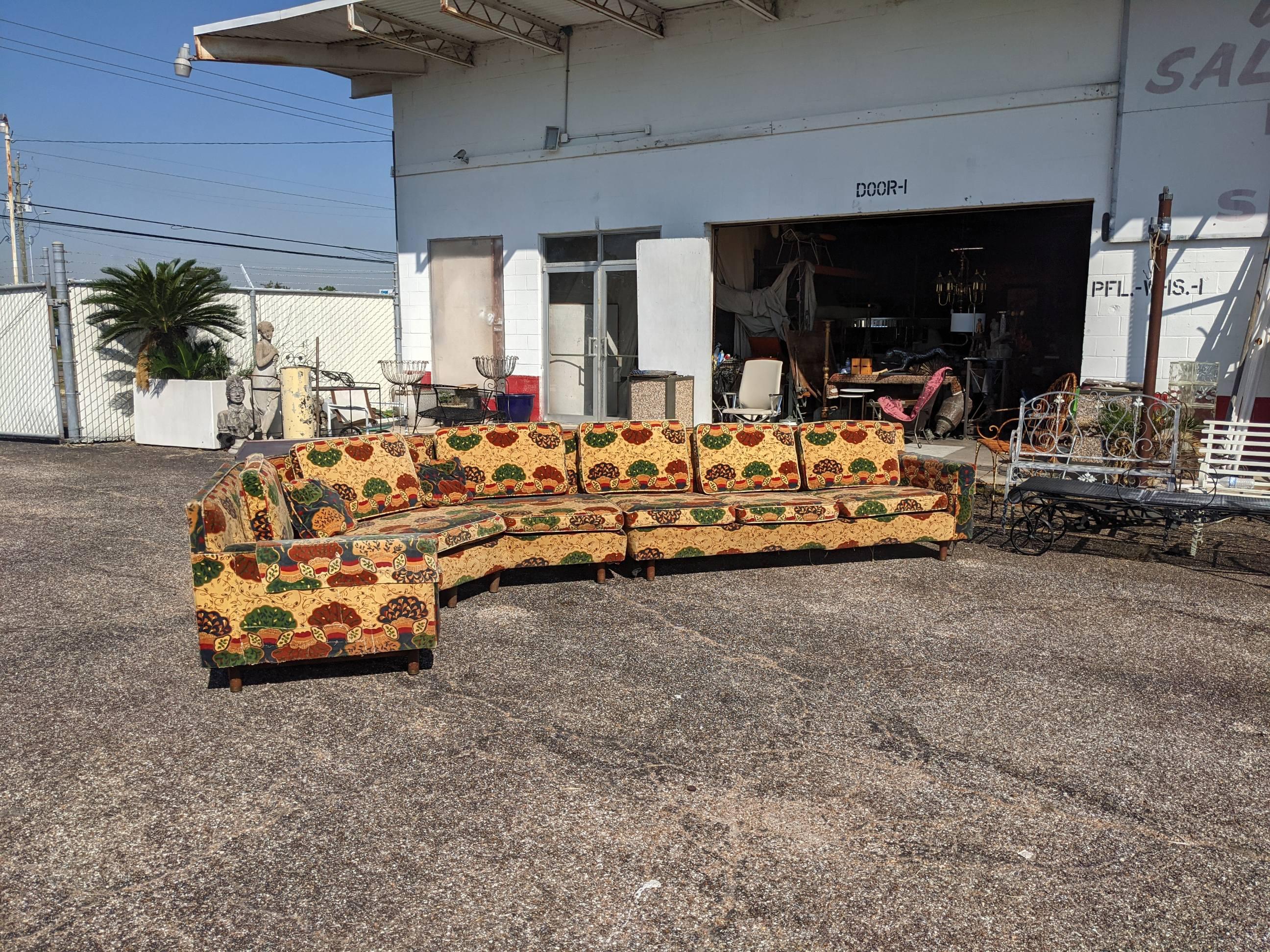 Mid-Century Modern Dunbar Wormley 2 Piece Sectional Sofa For Sale