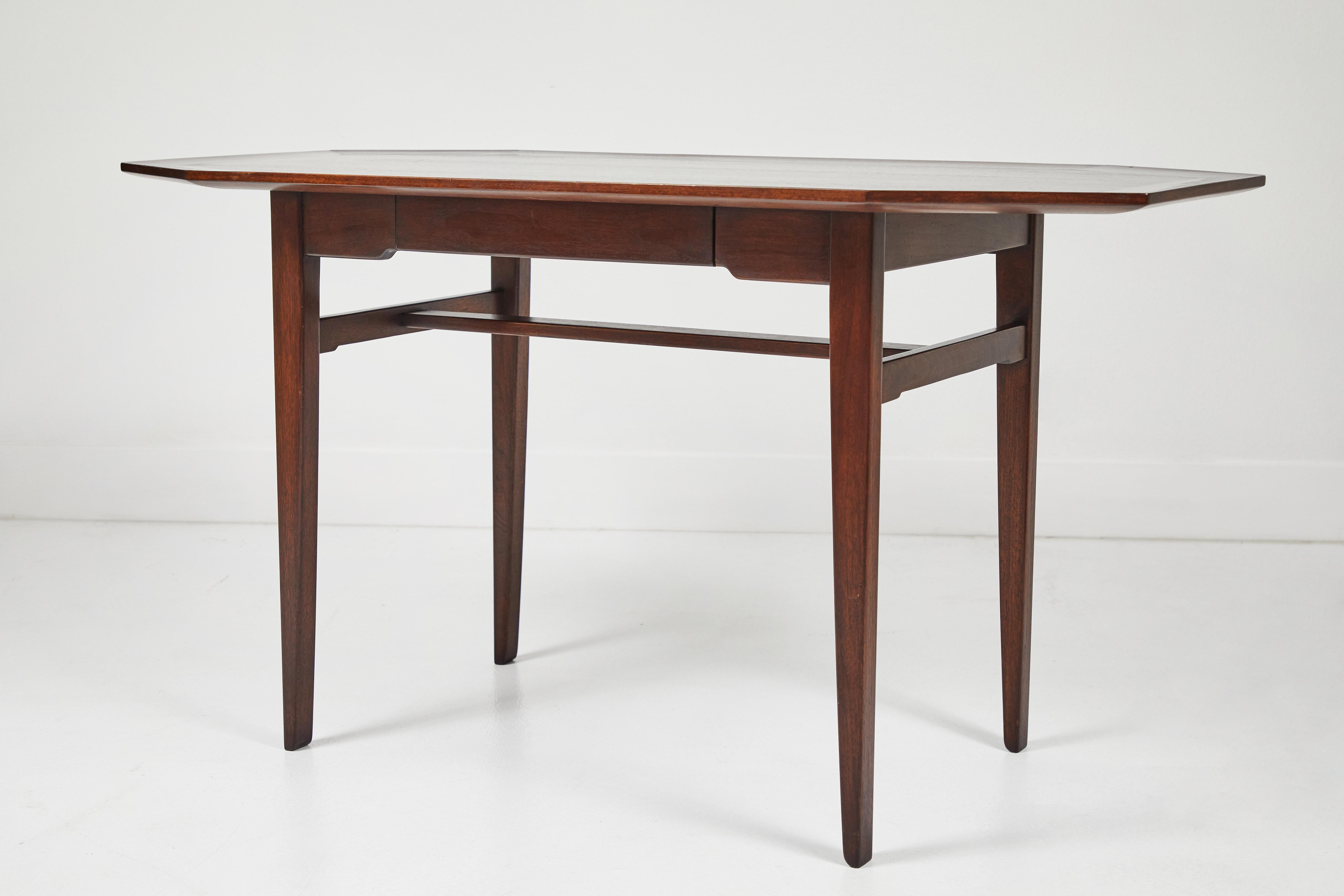 Polished Dunbar Writing Desk Designed by Edward Wormley