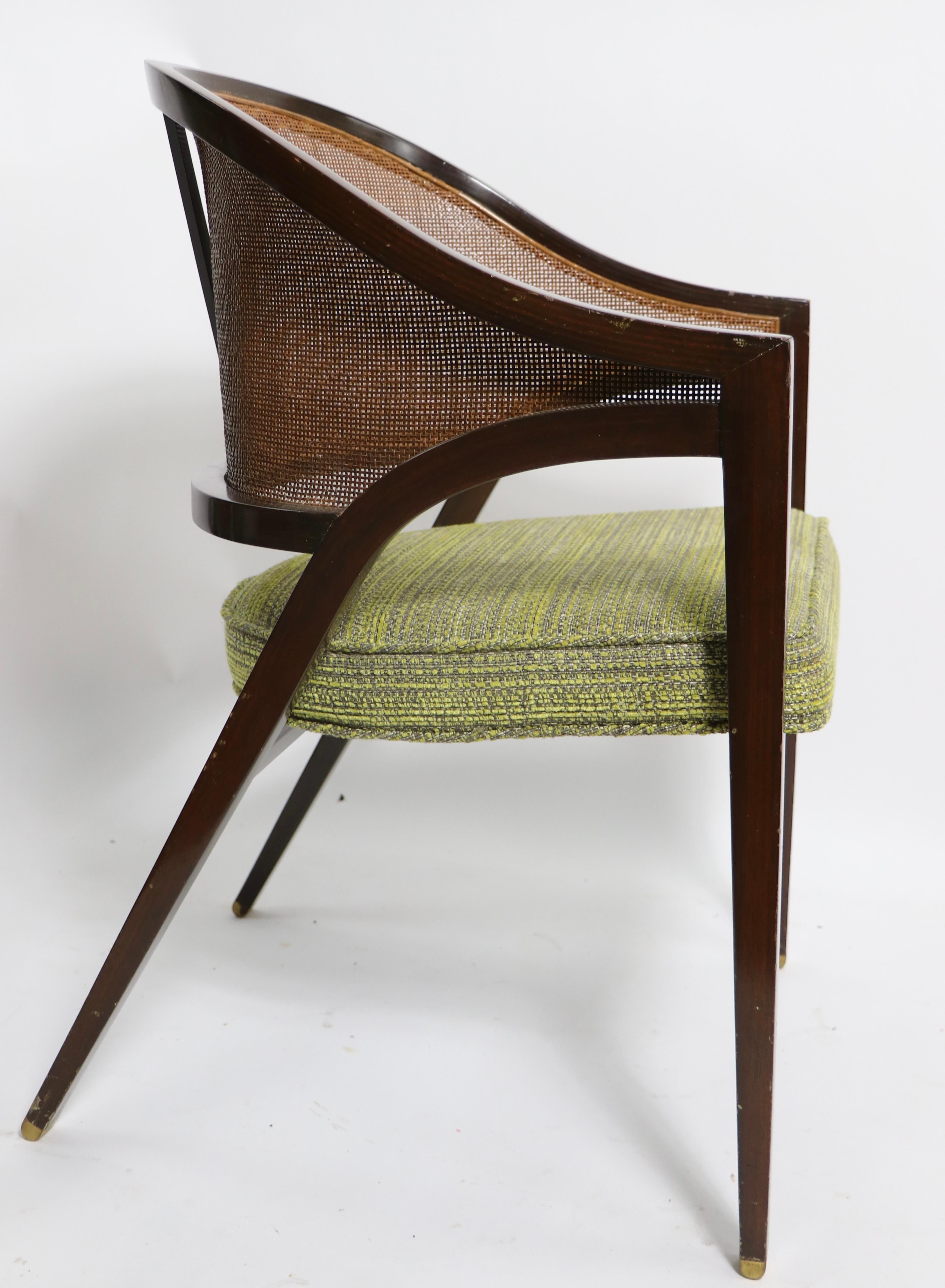 20th Century Dunbar Y Back Captian Dining Chair by Wormley