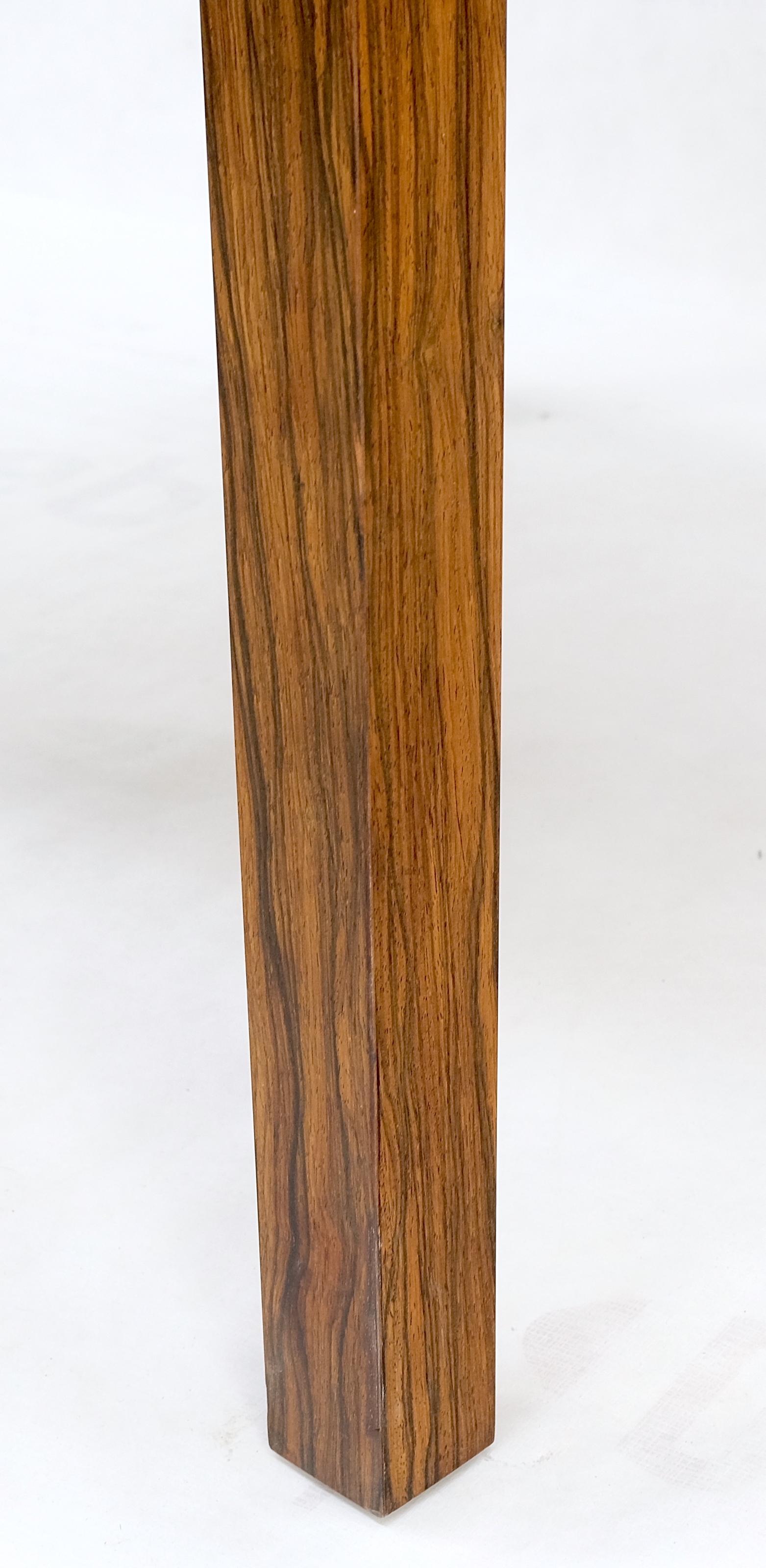 Dunbar Zebra Wood Square Side Lamp Occasional Coffee Table Stand Mint! In Good Condition For Sale In Rockaway, NJ