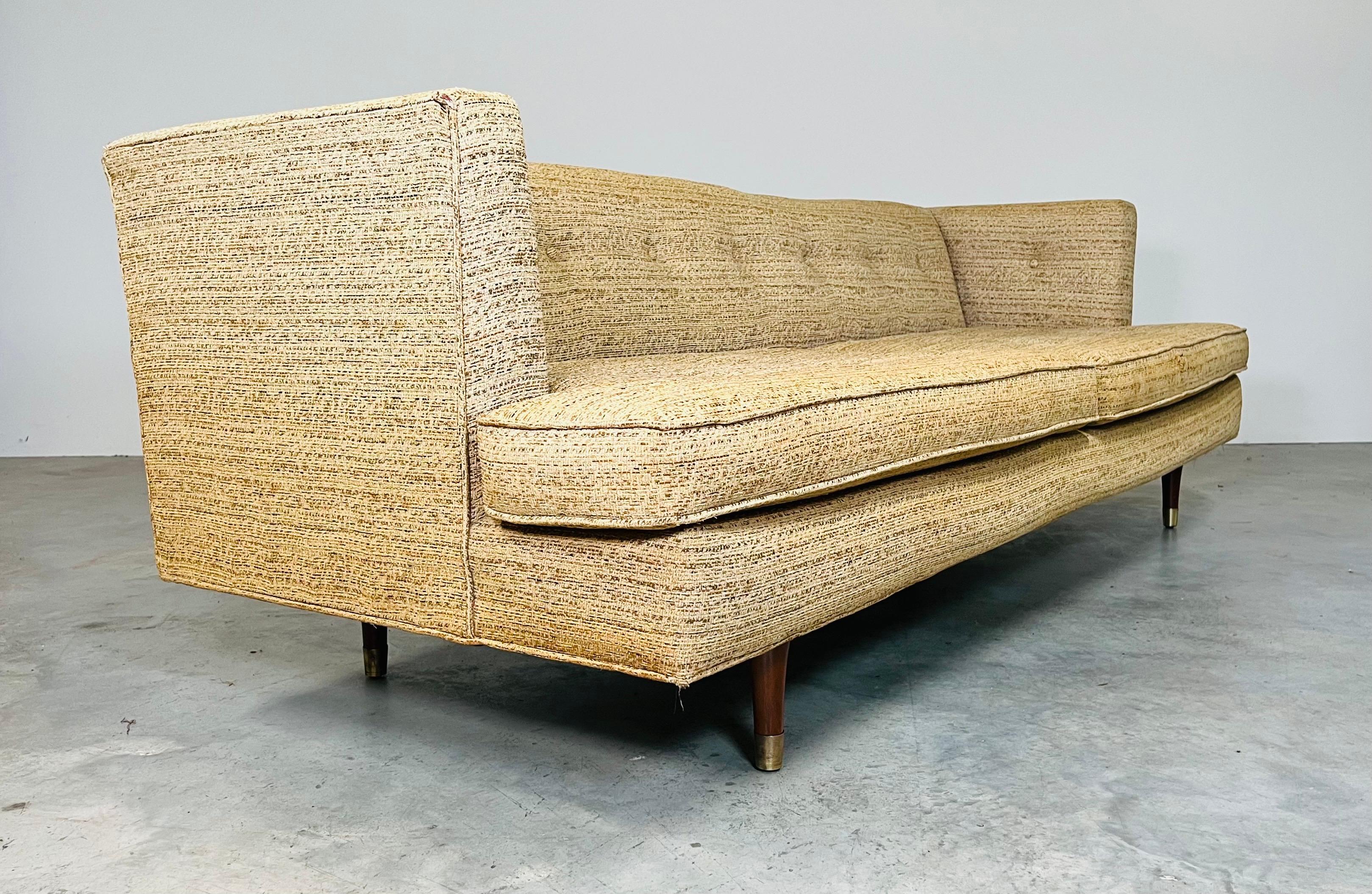 Mid-Century Modern Dunbar’s Famed #4907 Even Arm Sofa By Edward Wormley