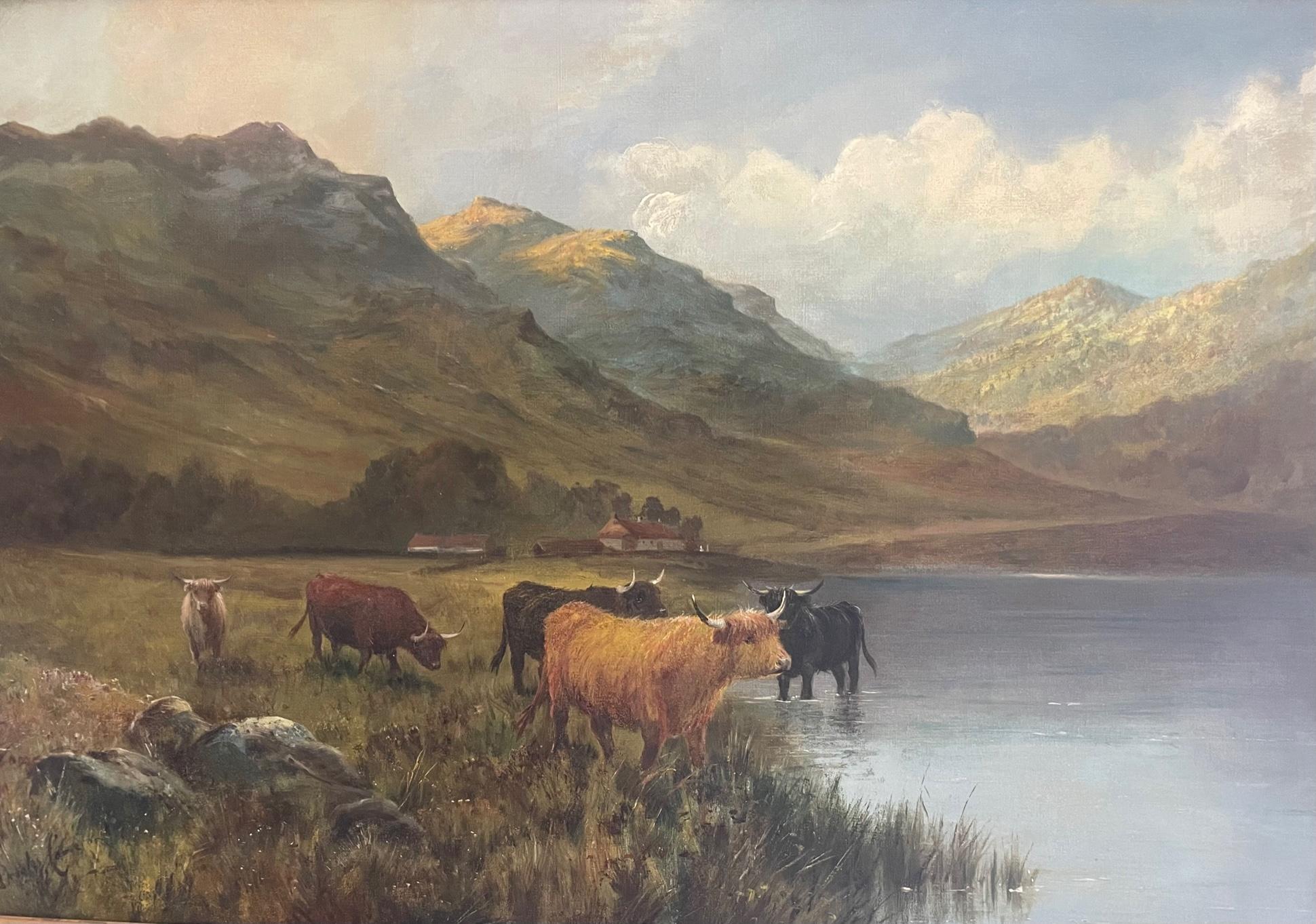L'abreuvement du bétail des Highlands  en vente 5