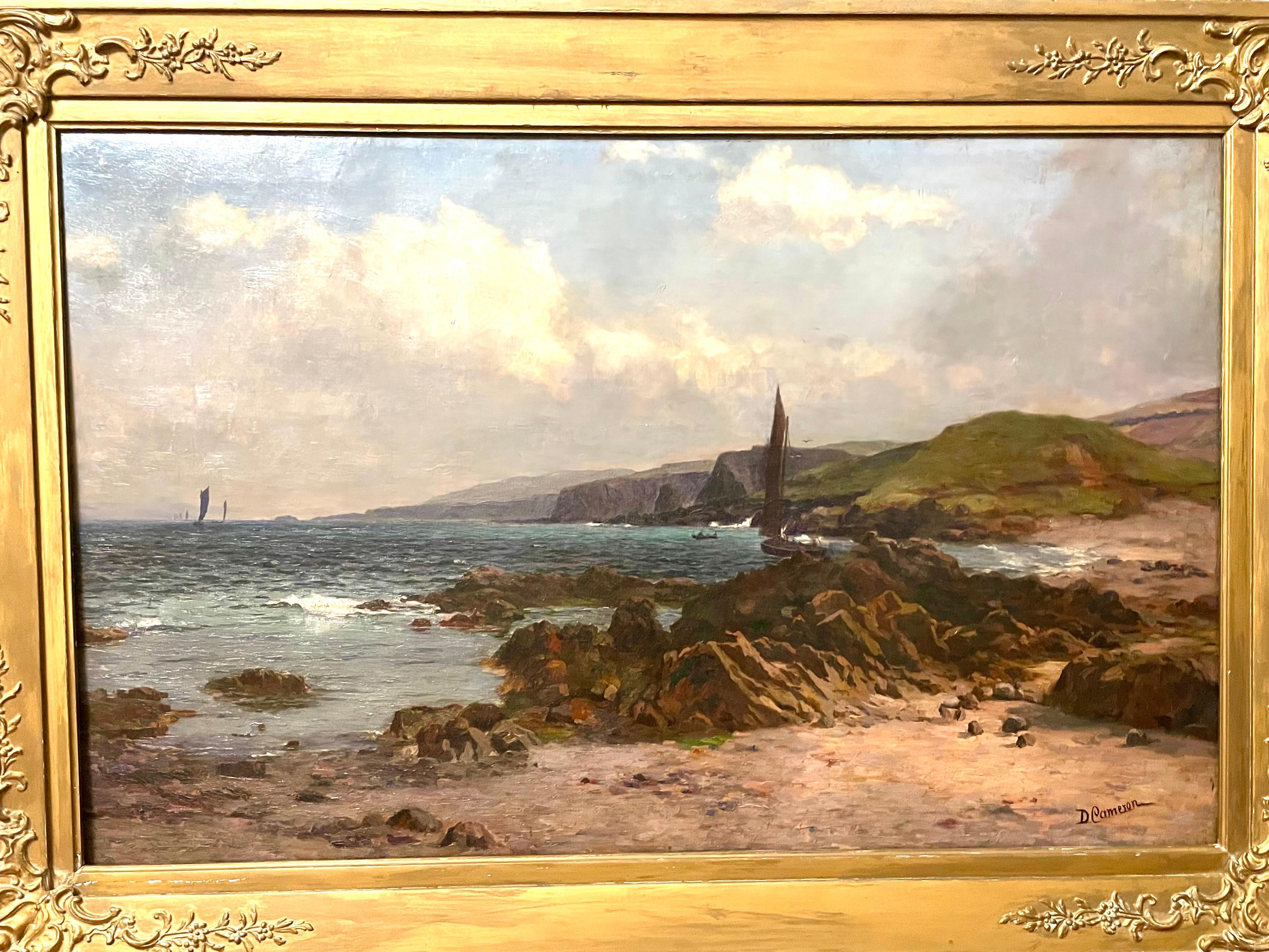 Schottische Meeresküste von Iona   (Naturalismus), Painting, von Duncan Cameron