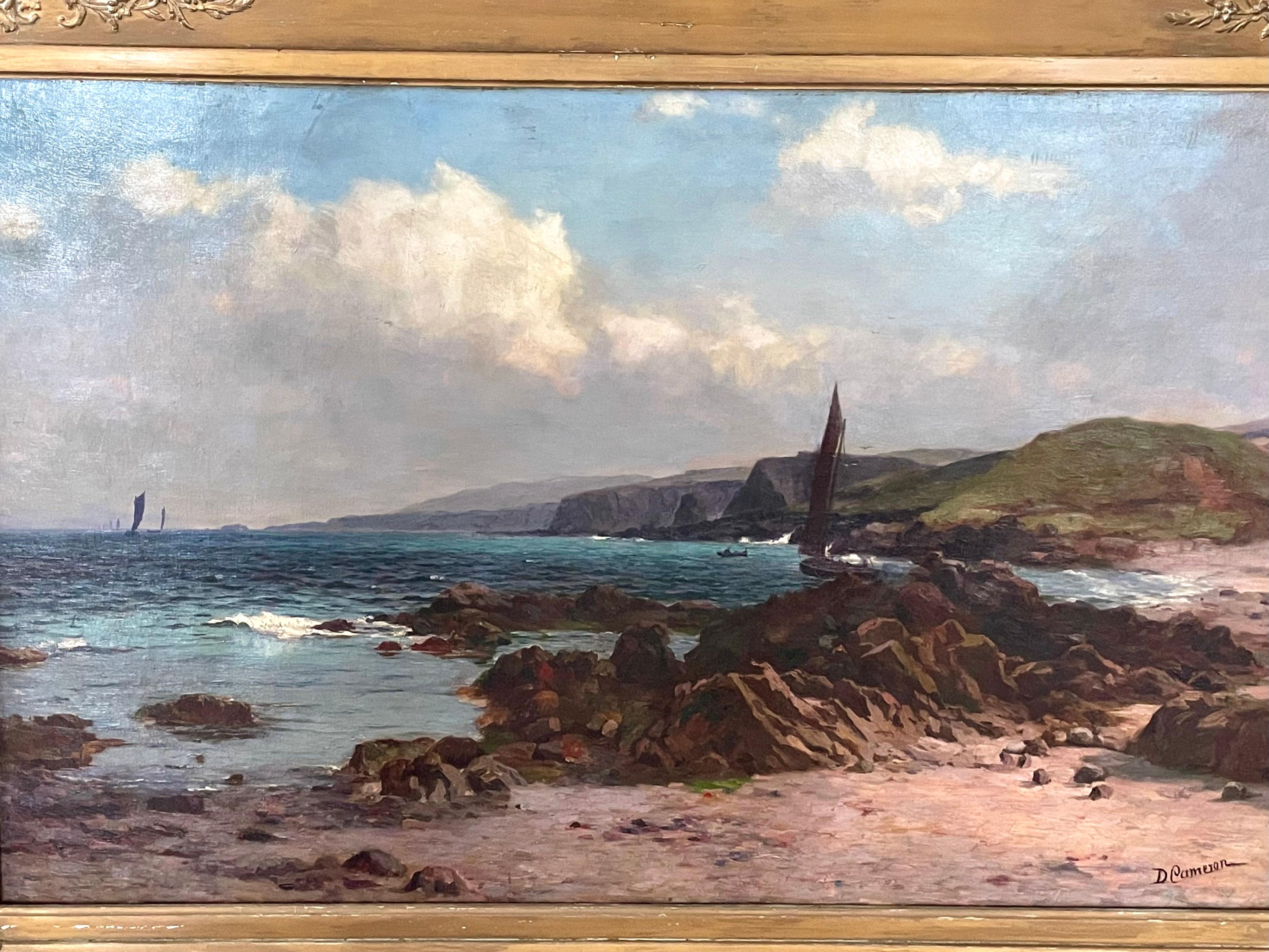 Schottische Meeresküste von Iona   – Painting von Duncan Cameron