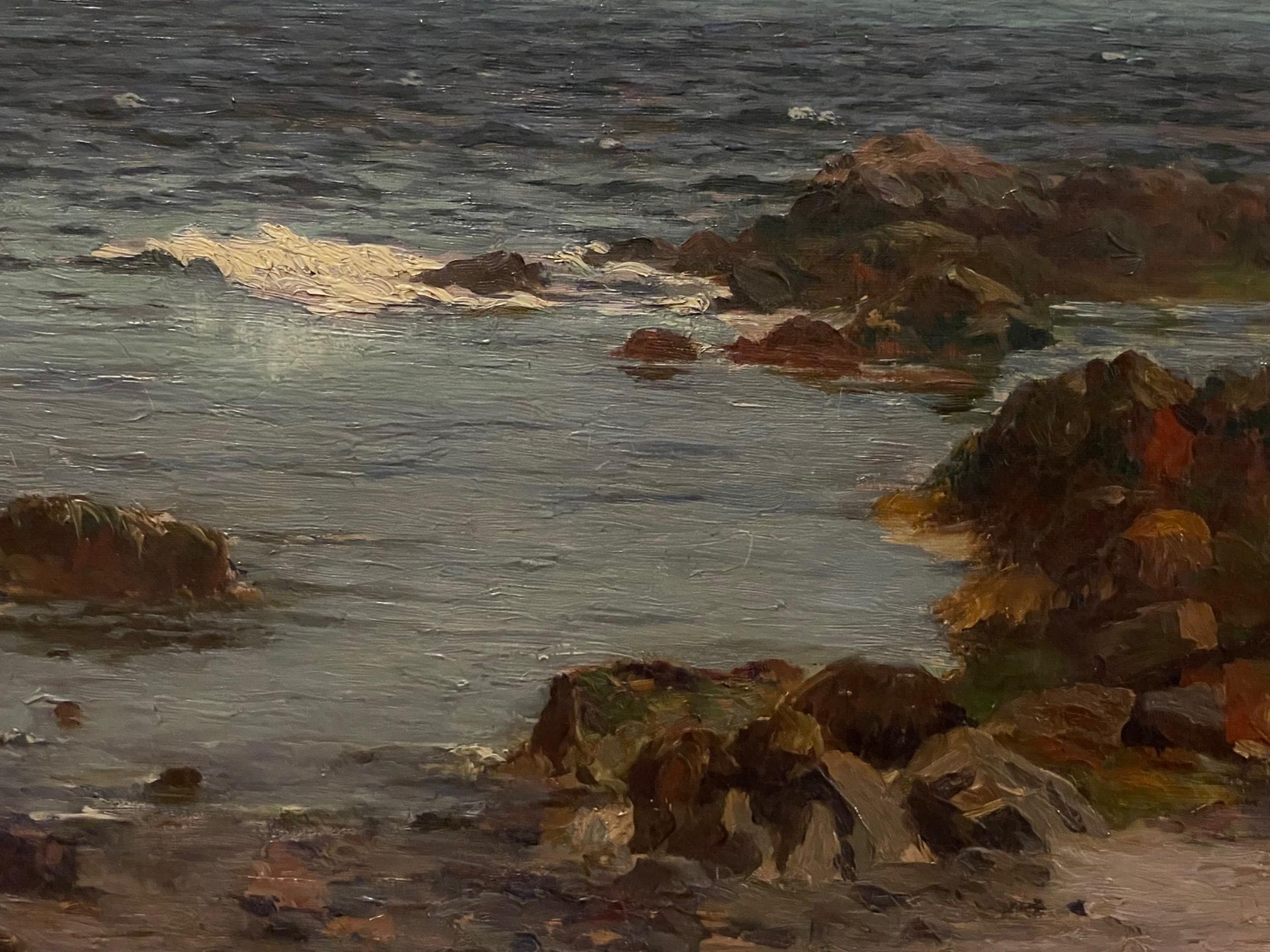 Scottish Sea Coast of Iona   - Naturalistic Painting by Duncan Cameron