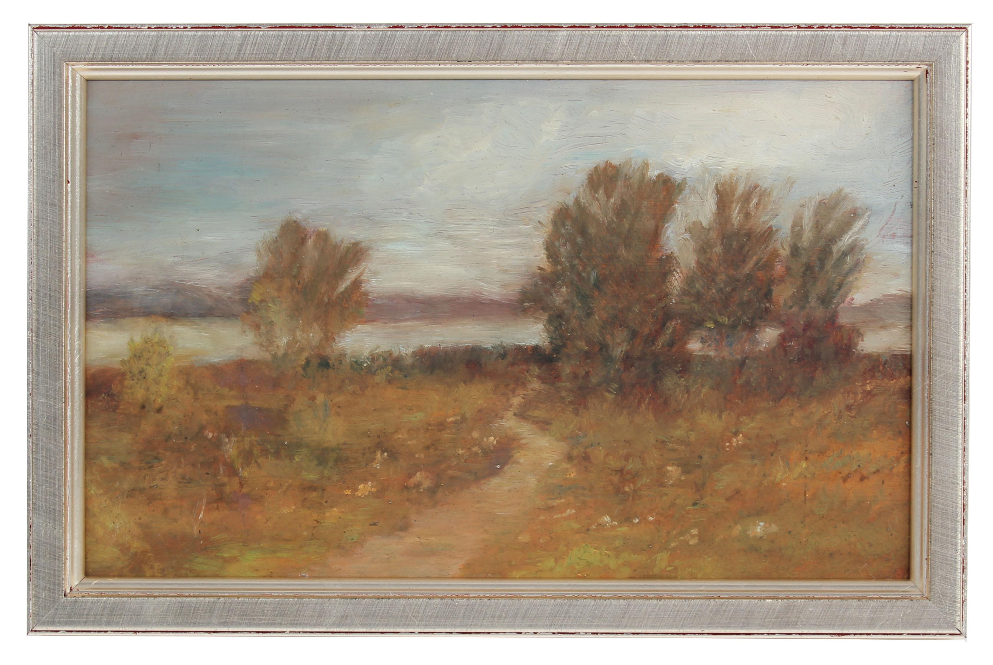Duncan Davidson Landscape Painting - Petite Impressionist Landscape, Oil Painting, Circa 1900-1930s