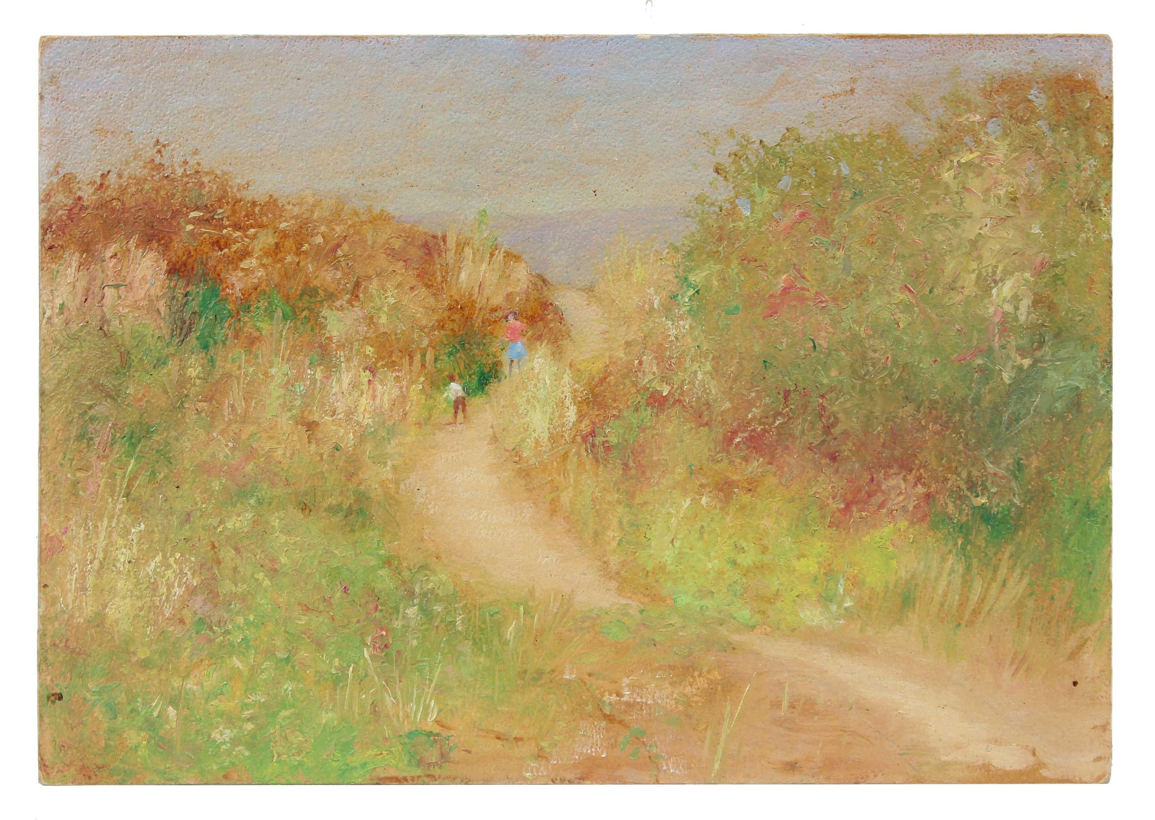 Duncan Davidson Landscape Painting - West Coast Impressionist Landscape, Oil Painting, Circa 1900-1930s
