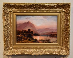 Antique Oil Painting by Duncan Fraser Mclea "Urquhart Castle, Loch Ness"