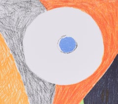 Interior abstract 1973 lithograph by Duncan Grant