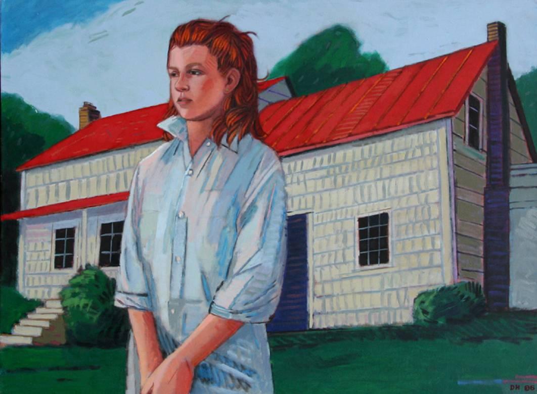 Artista:	Duncan Hannah, estadounidense (1952 - ) 
Título: Mundo privado (Lisa)
Año: 1986
Técnica: Óleo sobre lienzo, firmado a la derecha.
Tamaño: 40 x 54 pulgadas 
